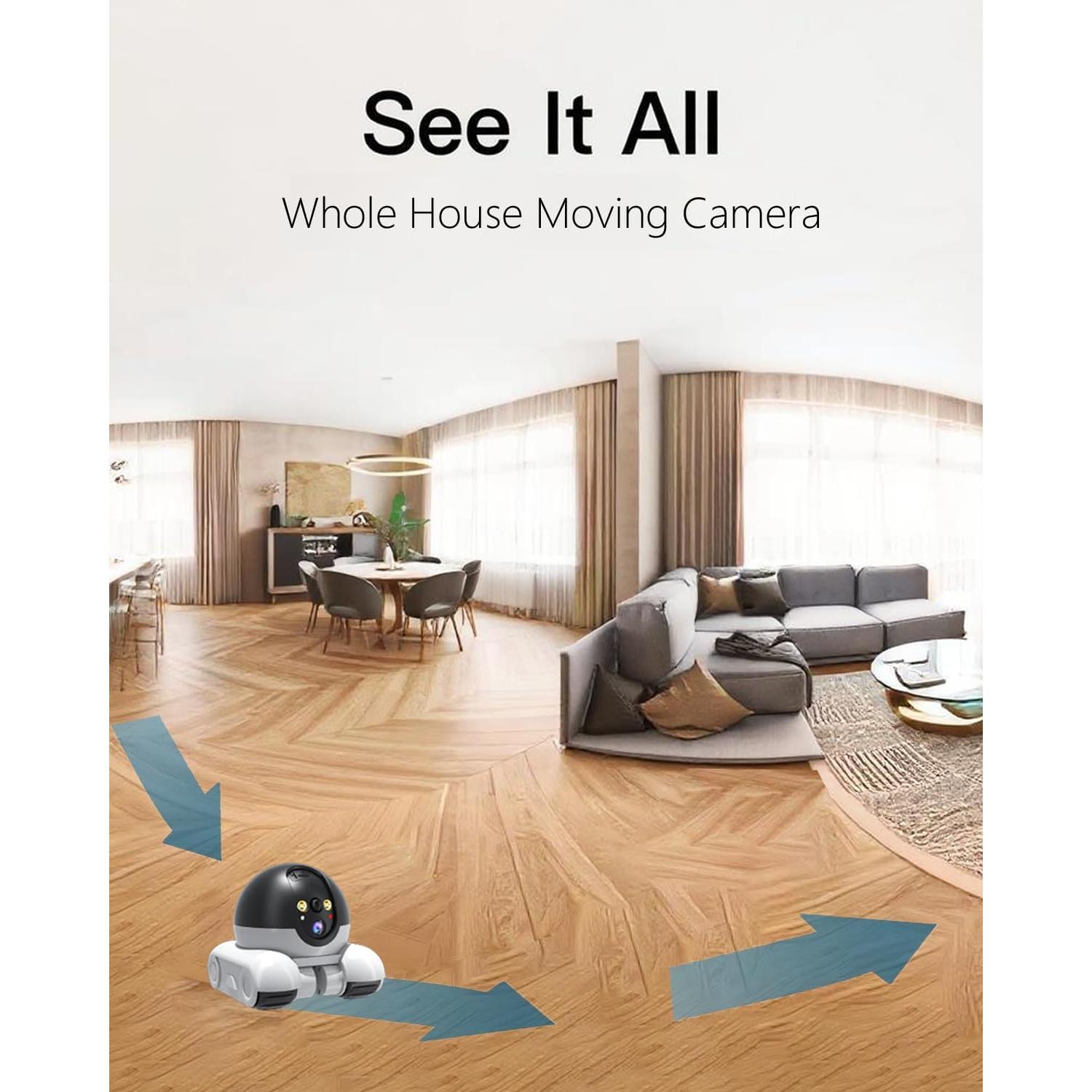 Cámara para Mascotas Belcore D8 Inalámbrica 1080P con Visión Nocturna