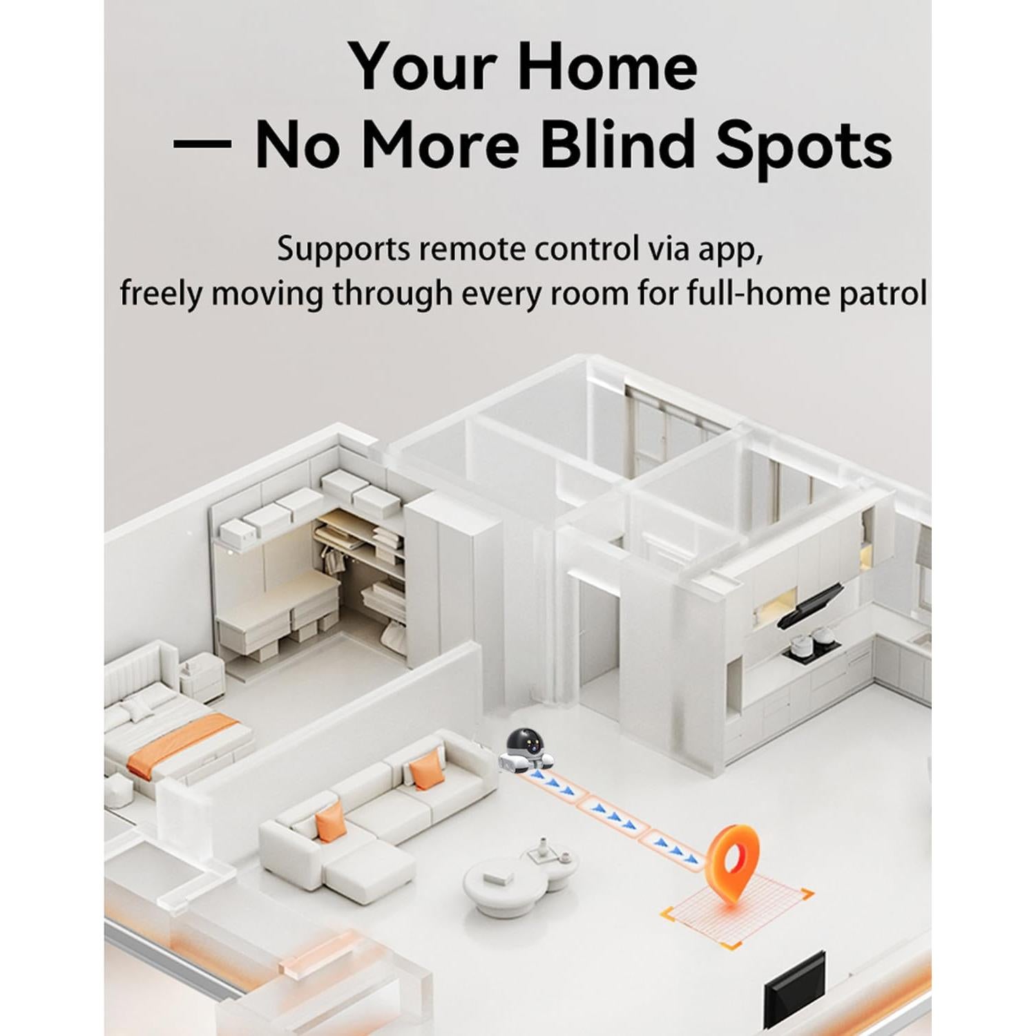 Cámara para Mascotas Belcore D8 Inalámbrica 1080P con Visión Nocturna