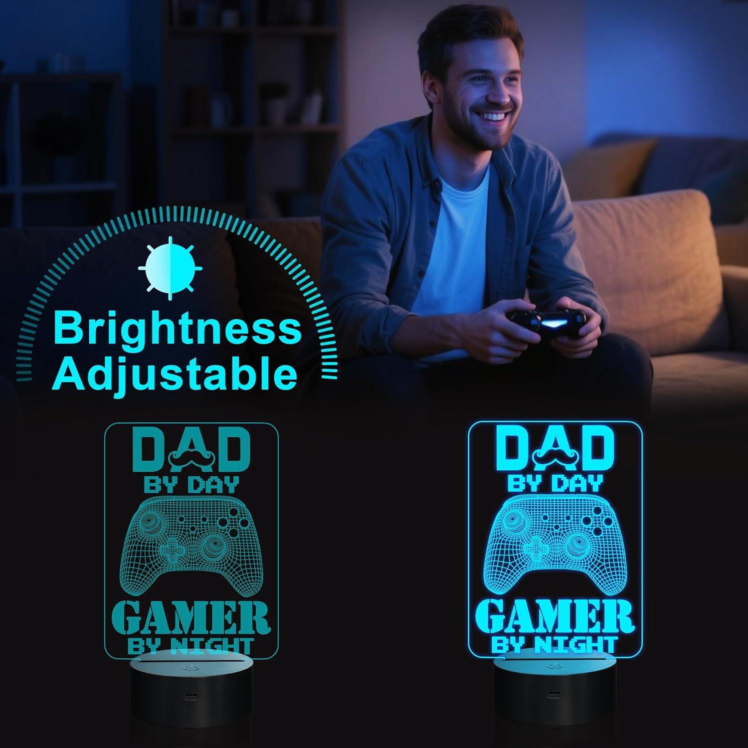 Luz Nocturna 3D Gamer YuanDian con Control Remoto 16 Colores