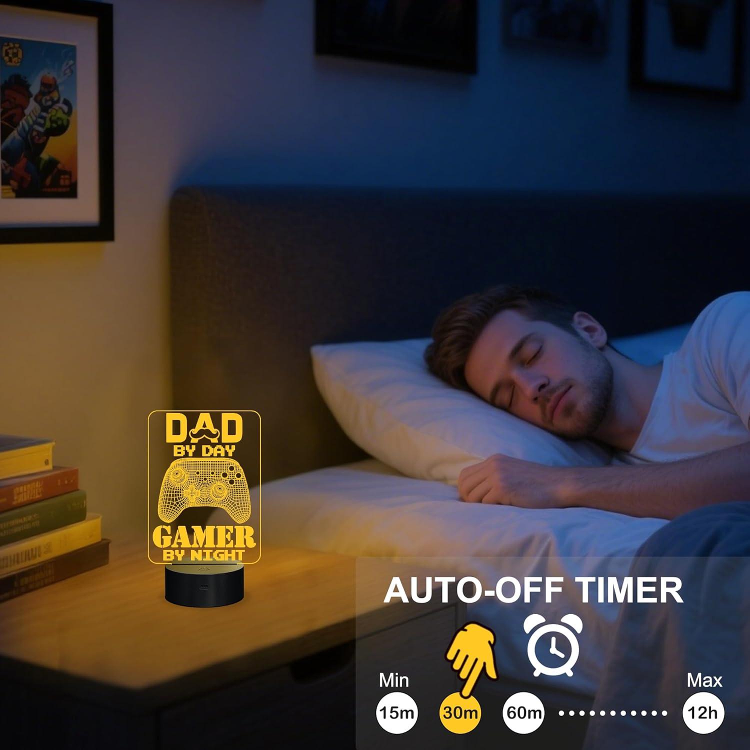 Luz Nocturna 3D Gamer YuanDian con Control Remoto 16 Colores