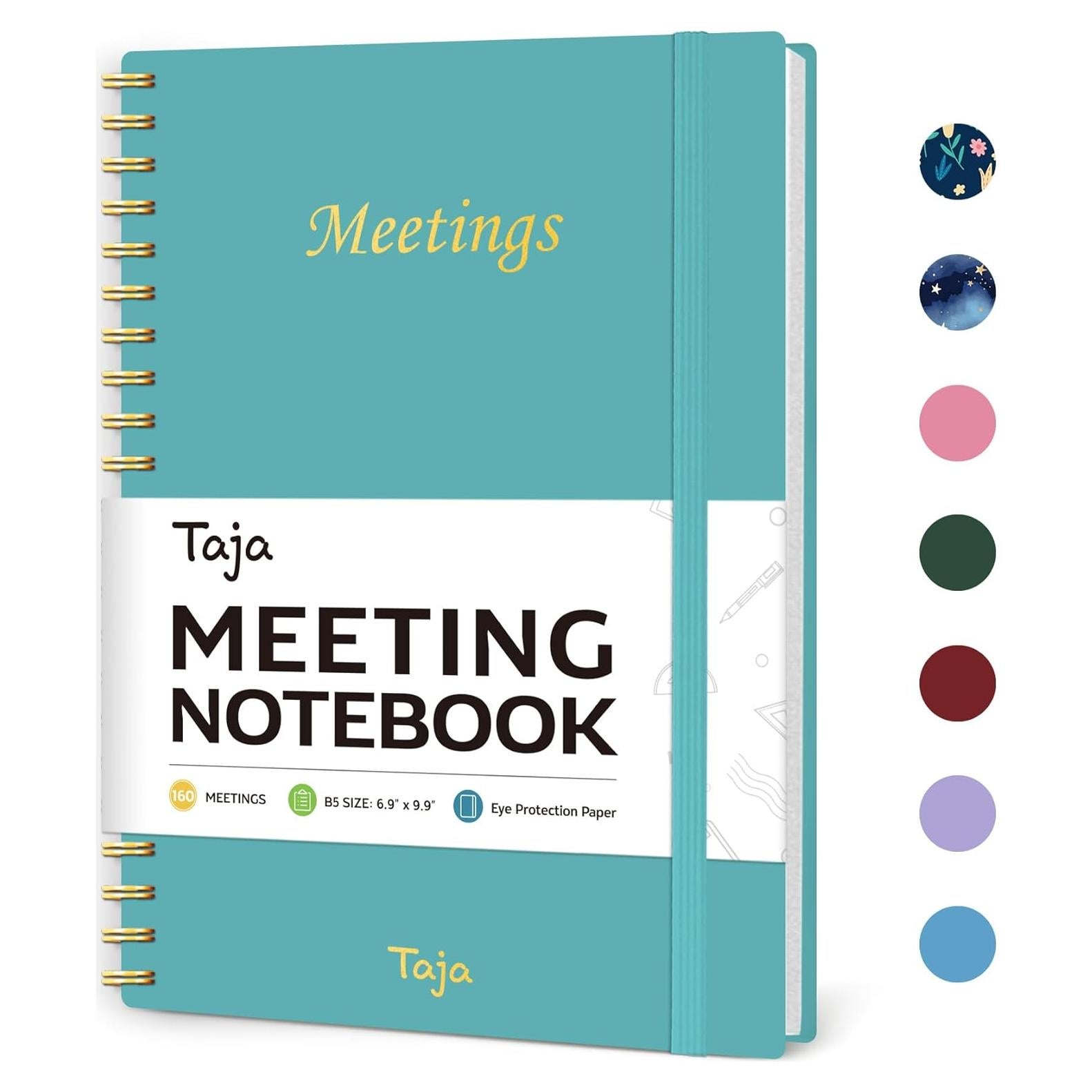 Cuaderno de Reuniones Taja Azul B5 - 160 Páginas Rayadas