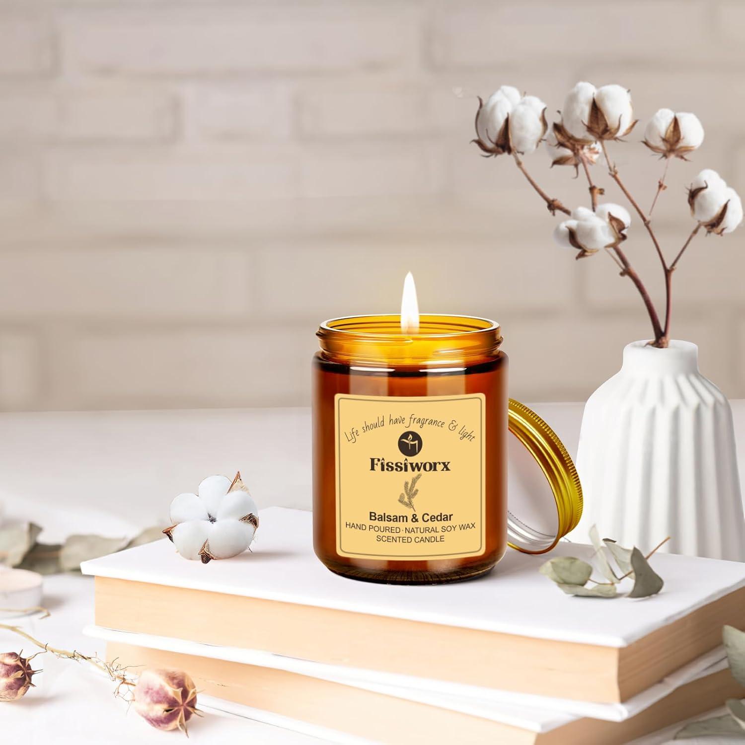 Juego de Velas Aromáticas Balsamo y Cedro 2 Pack - Cera de Soja 425g