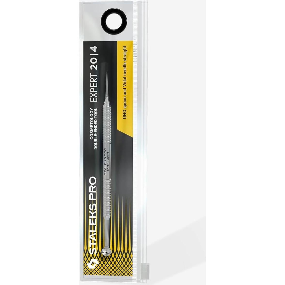 Herramienta Doble Cara Staleks Pro Experto 20 - Removedor de Puntos Negros y Extractor de Espinillas de Acero Inoxidable