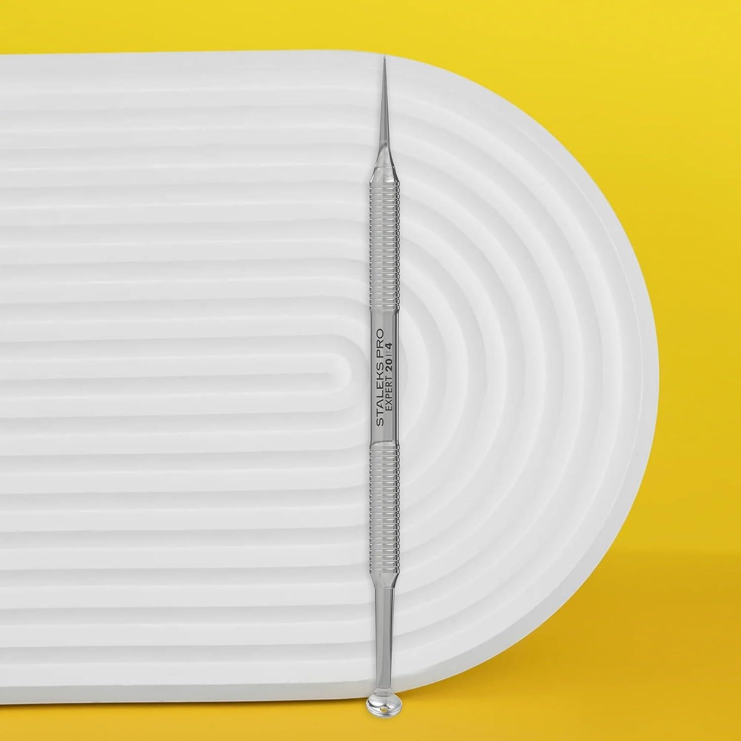 Herramienta Doble Cara Staleks Pro Experto 20 - Removedor de Puntos Negros y Extractor de Espinillas de Acero Inoxidable