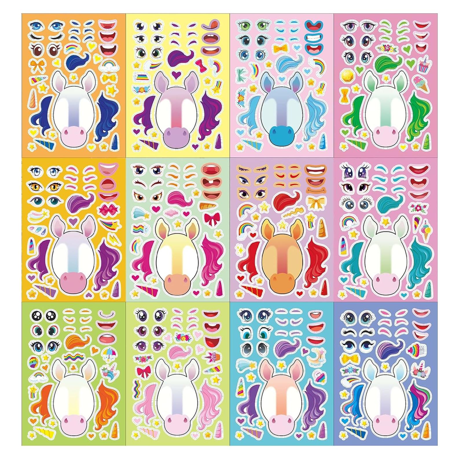 36 Hojas de Calcomanías Reutilizables Ahyuan para Niños