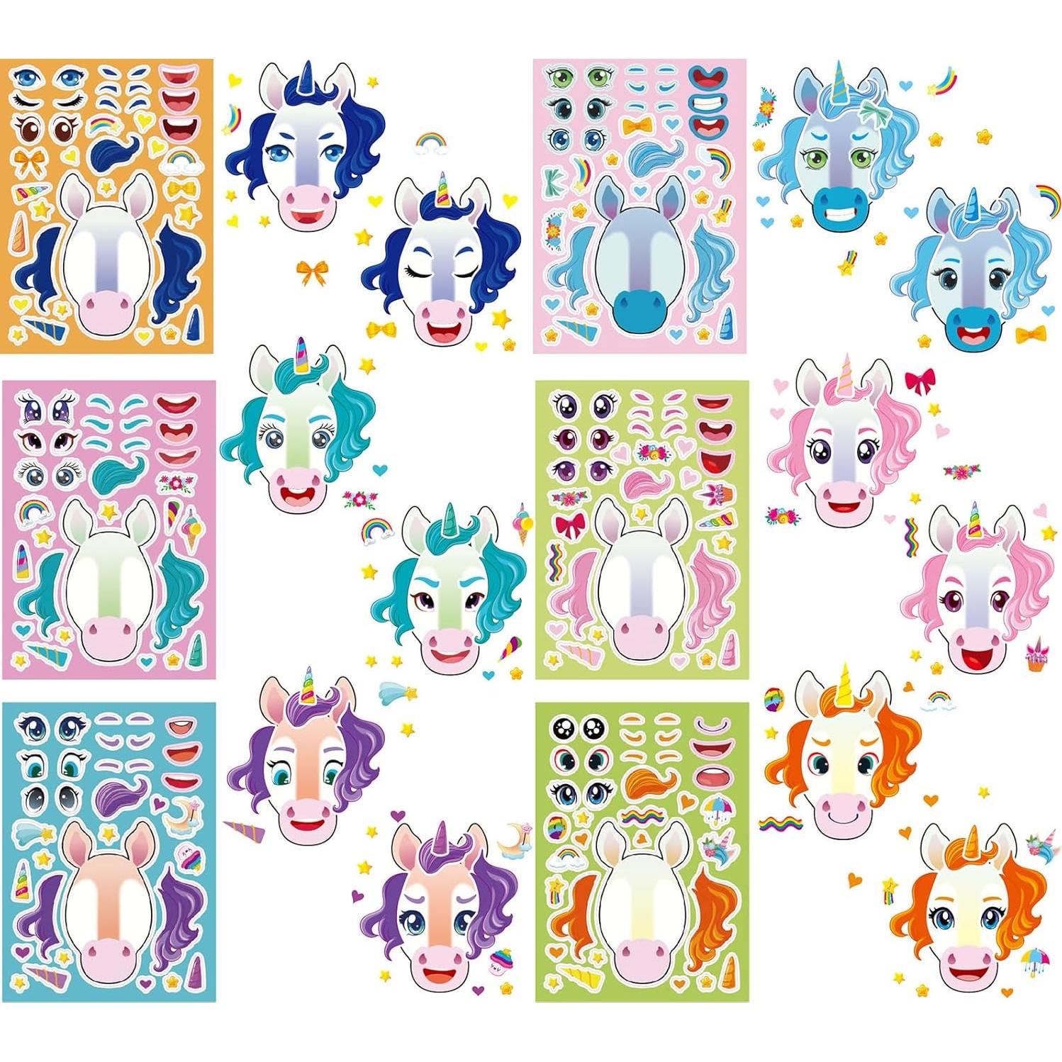 36 Hojas de Calcomanías Reutilizables Ahyuan para Niños