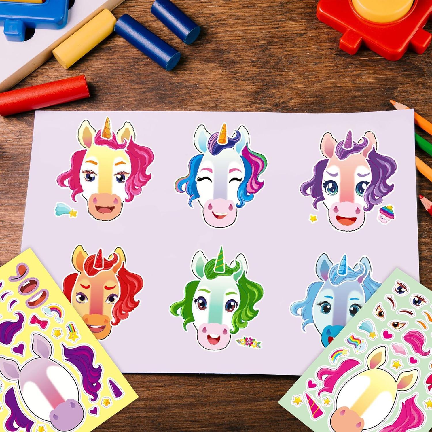 36 Hojas de Calcomanías Reutilizables Ahyuan para Niños