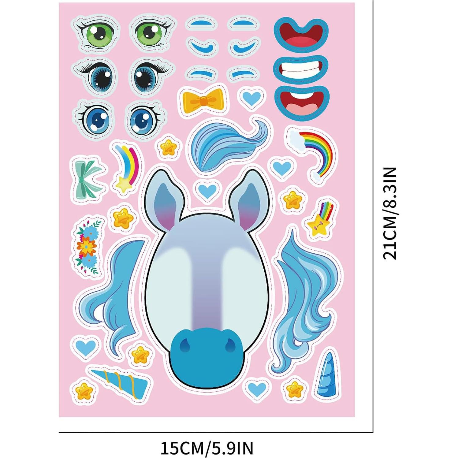 36 Hojas de Calcomanías Reutilizables Ahyuan para Niños