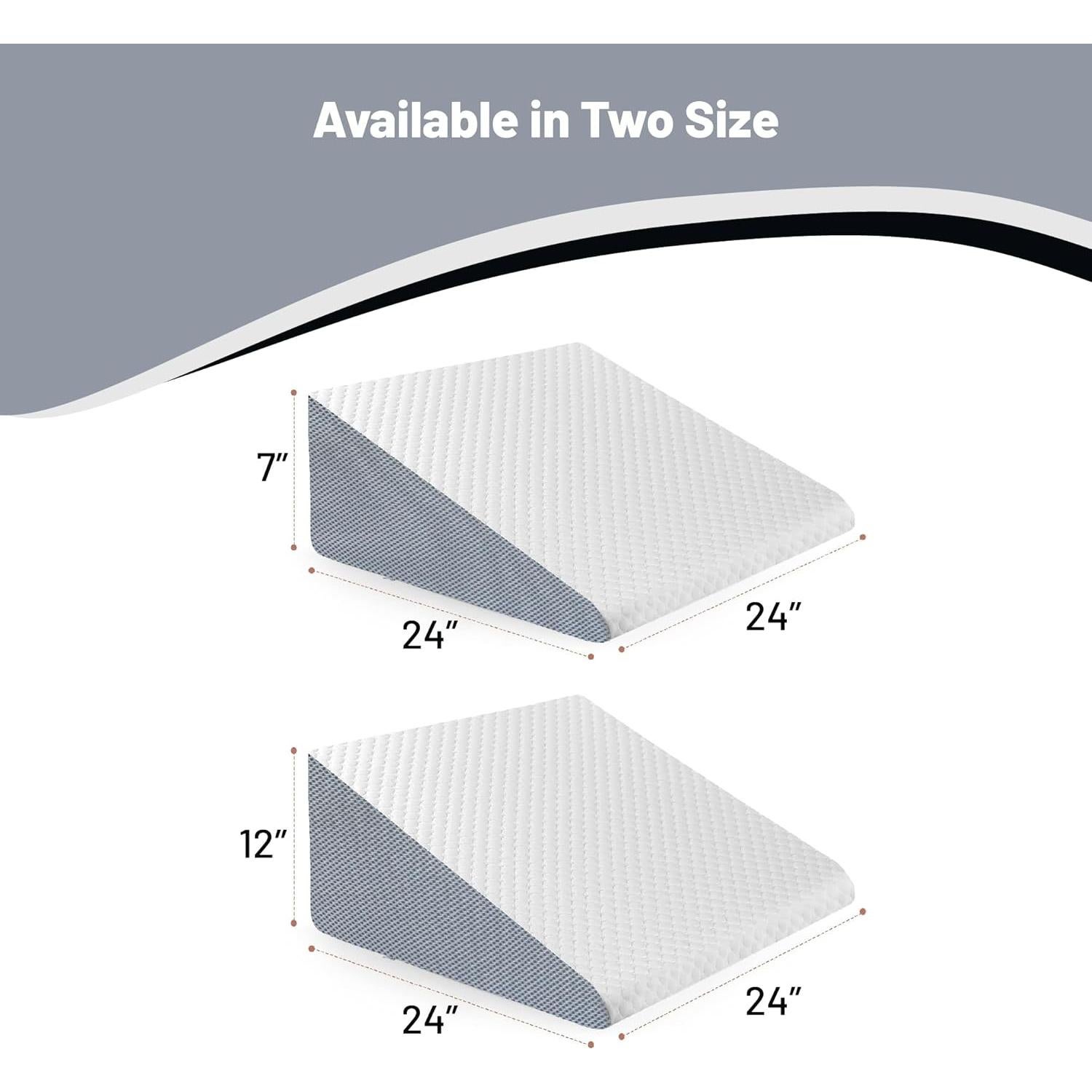 Almohada en Cuña Nutan Triangular para Reflujo y Sueño 60.96x30.48cm