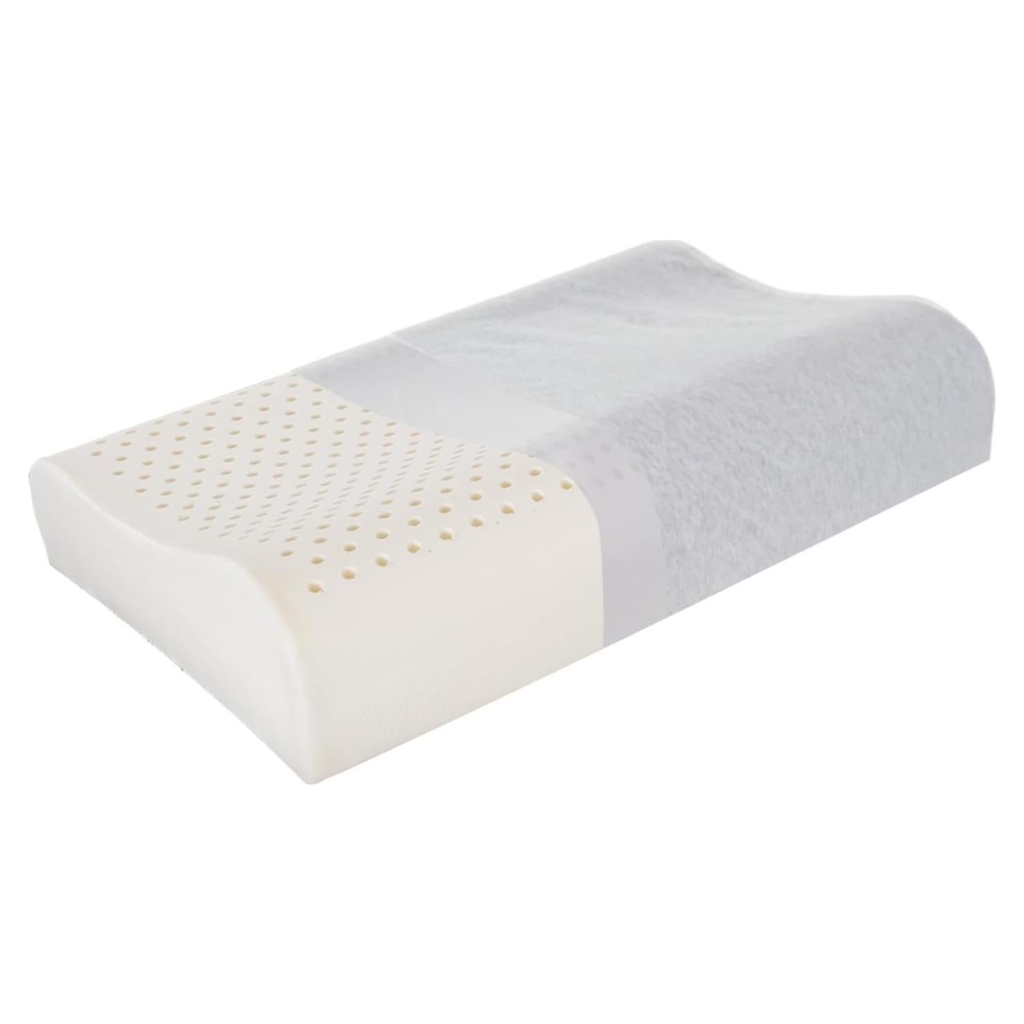 Almohada de látex TIERSINI para cuello 60x40 cm con soporte