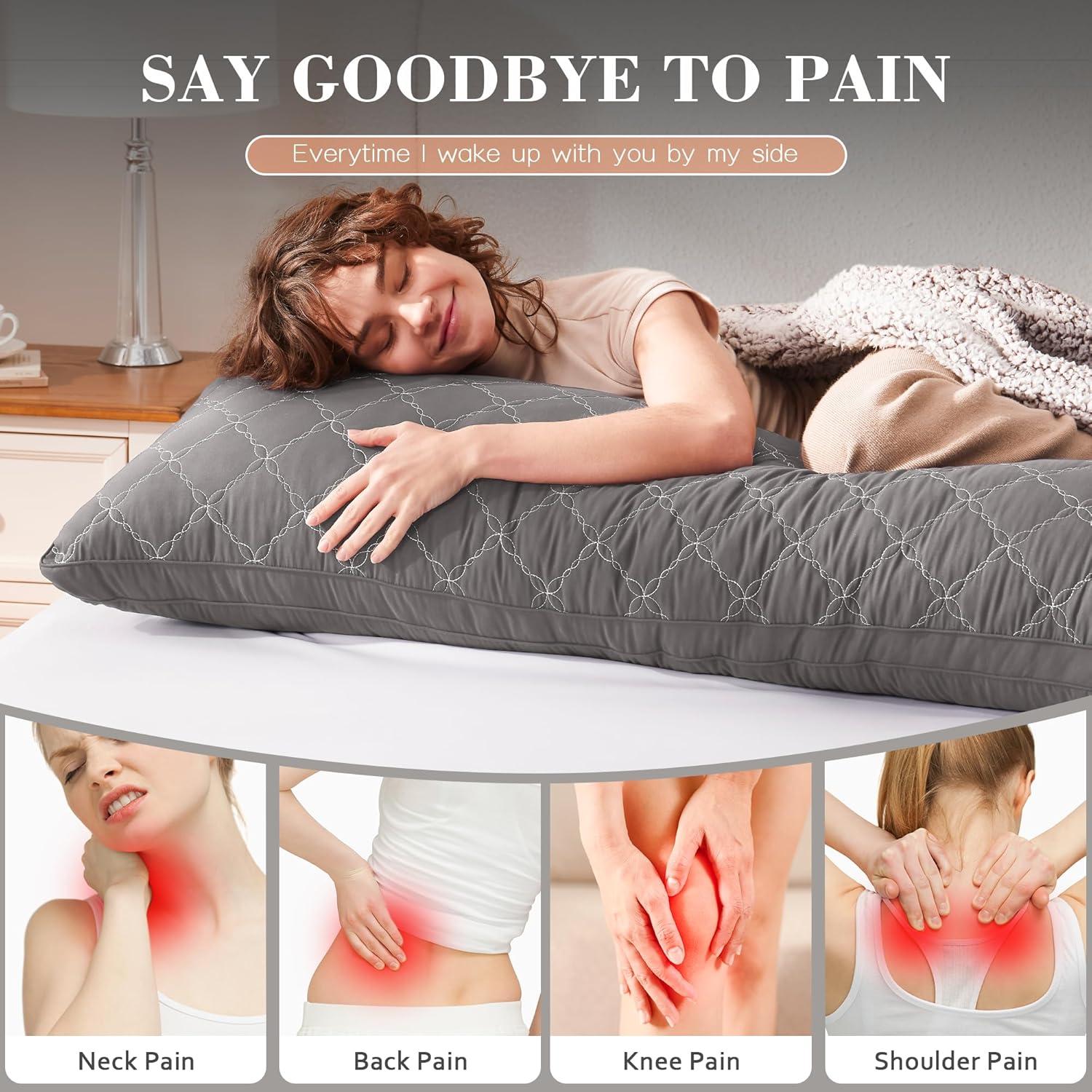 Almohada Corporal Decroom Espuma con Memoria 50.8x137.2 cm Gris