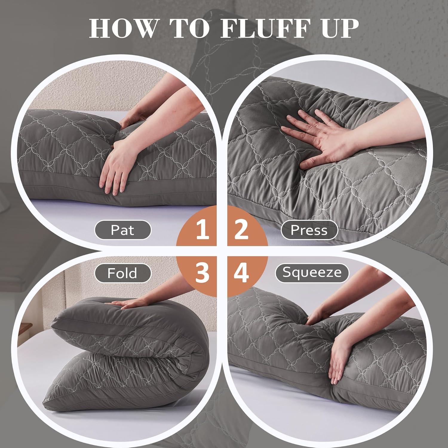 Almohada Corporal Decroom Espuma con Memoria 50.8x137.2 cm Gris