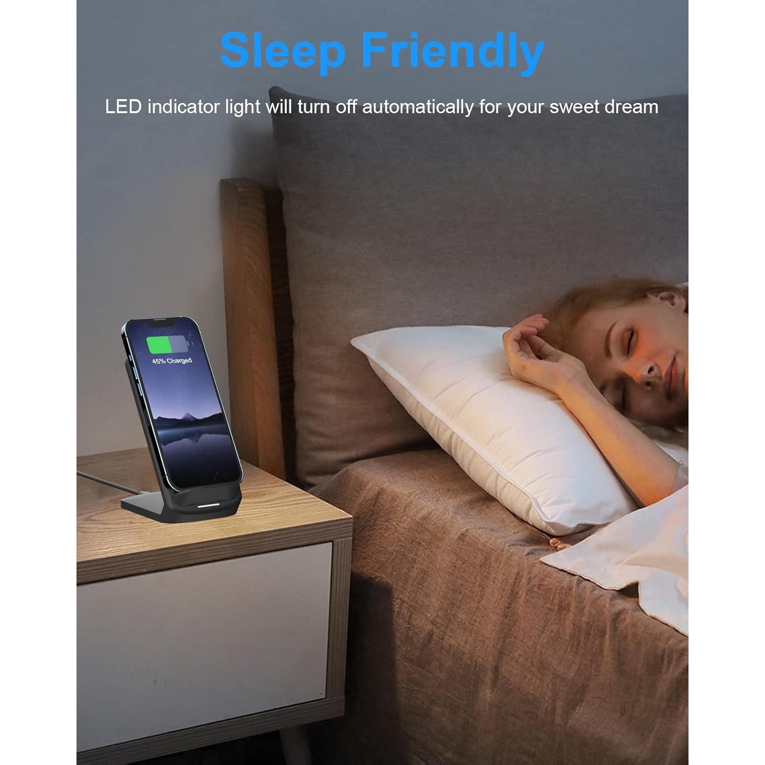 Cargador Inalámbrico Rápido NANAMI A800 15W Soporte Qi