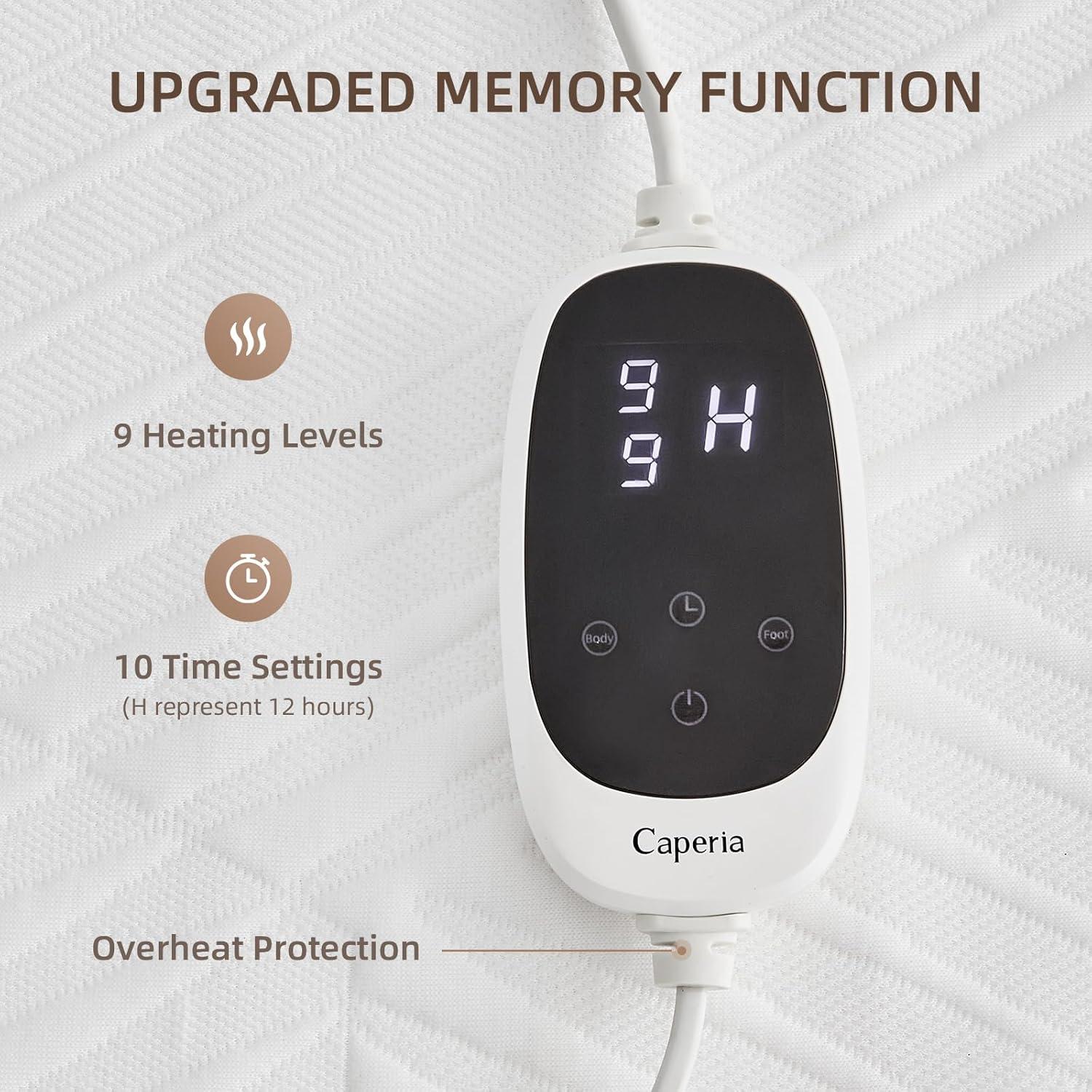 Almohadilla Térmica Caperia Twin Impermeable 99x191 cm 9 Calores