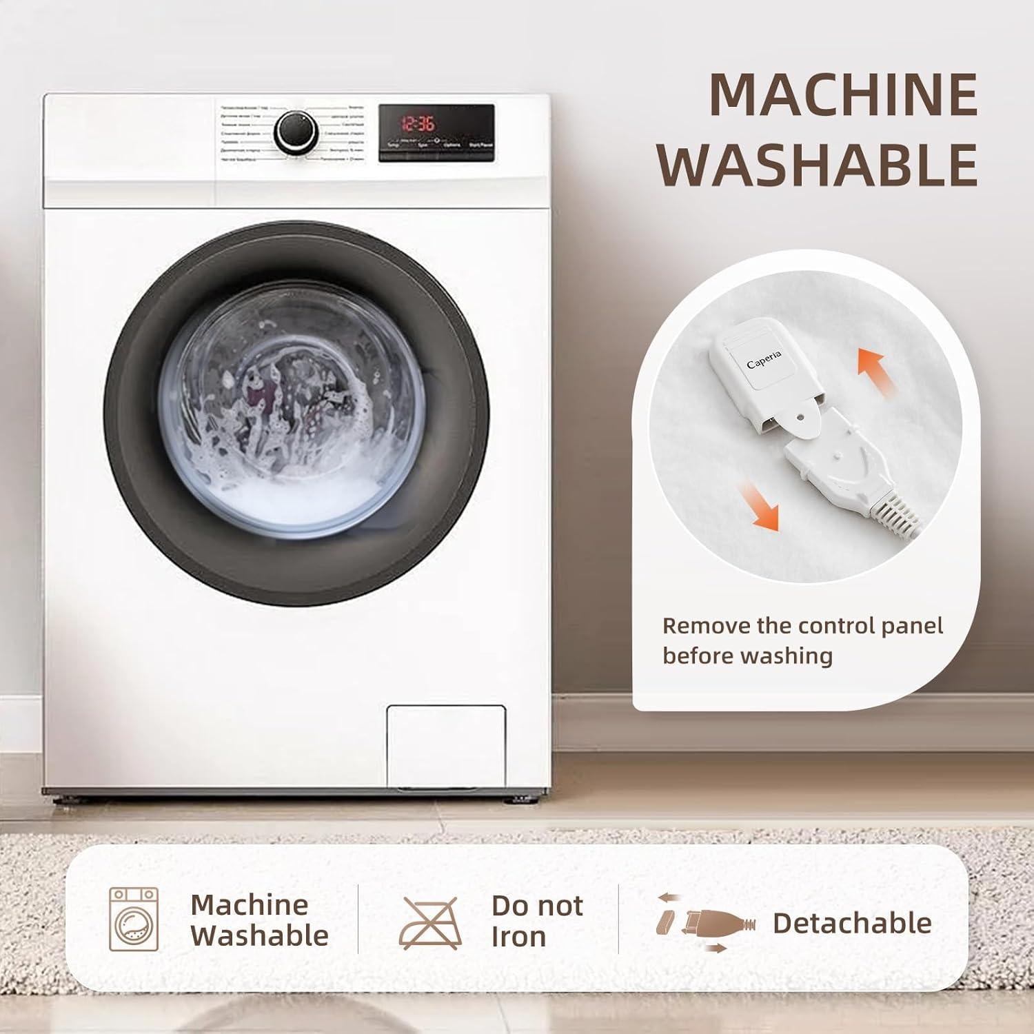 Almohadilla Térmica Caperia Twin Impermeable 99x191 cm 9 Calores