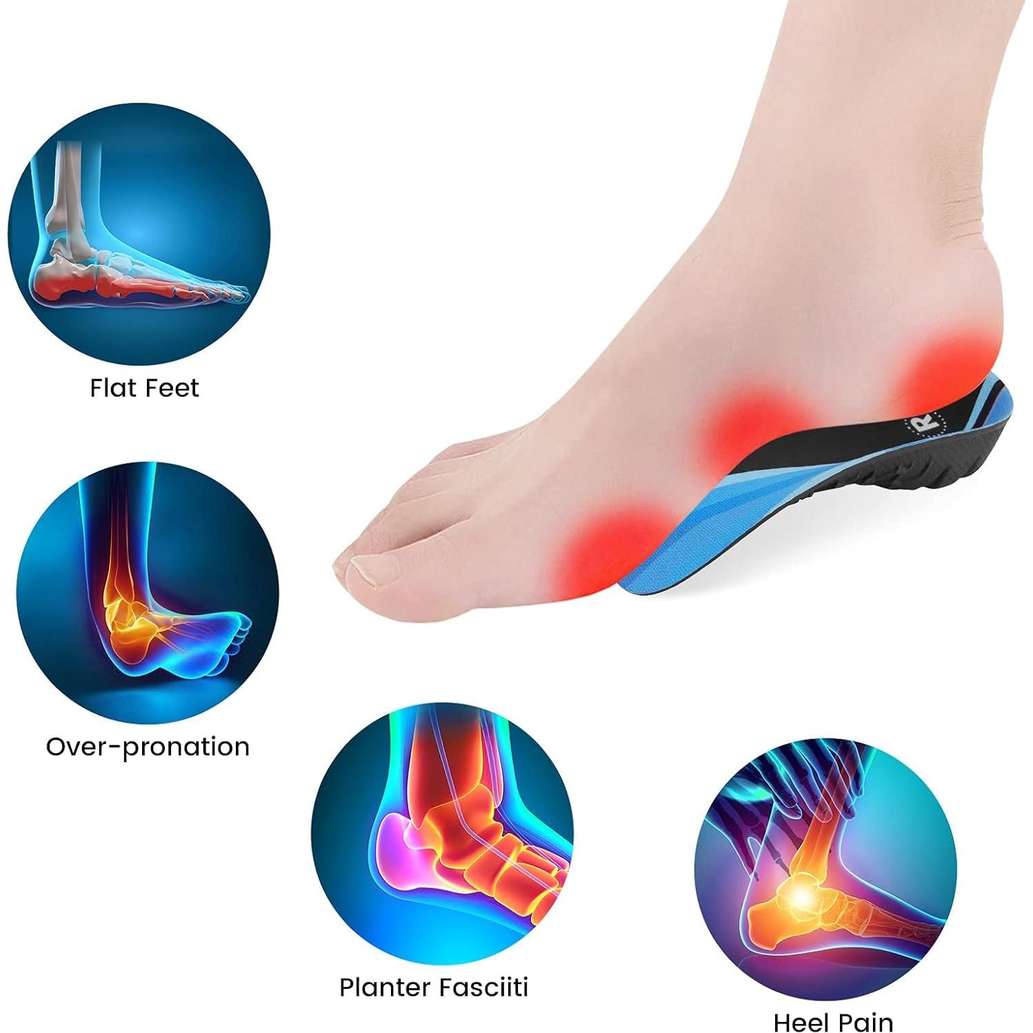 Plantillas ortopédicas 3/4 Avustaa para pies planos y fascitis