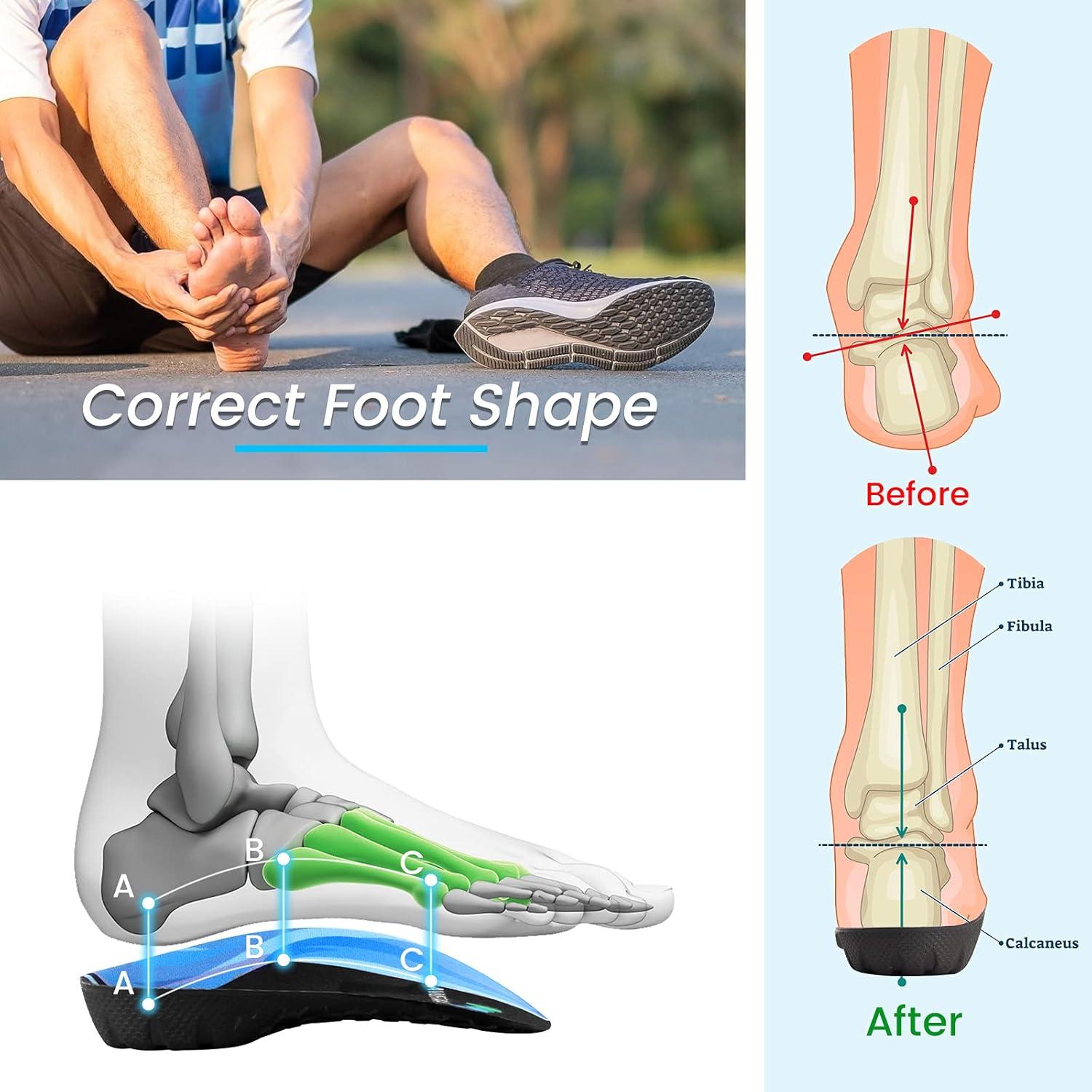 Plantillas ortopédicas 3/4 Avustaa para pies planos y fascitis
