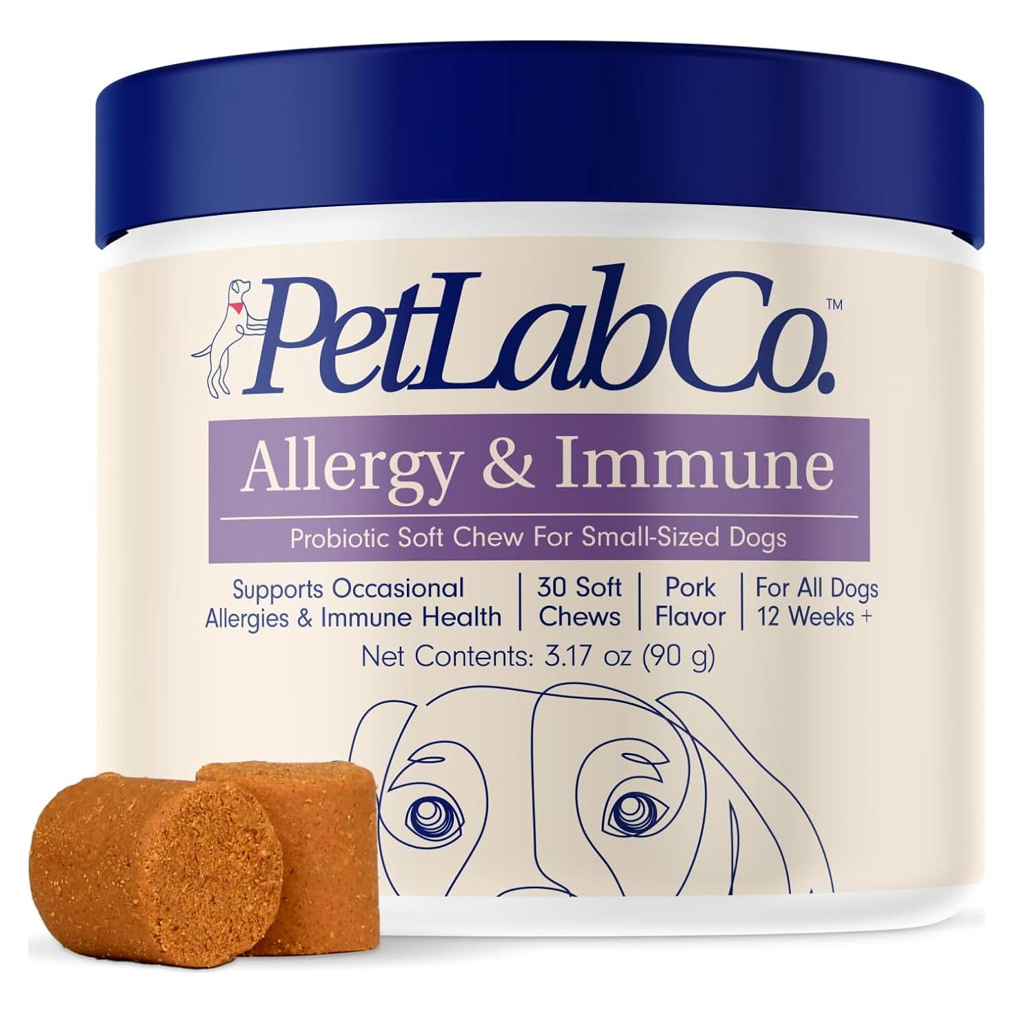 Masticables Probioticos PetLab Co. para Alergias Perros Pequeños - 30 Unidades