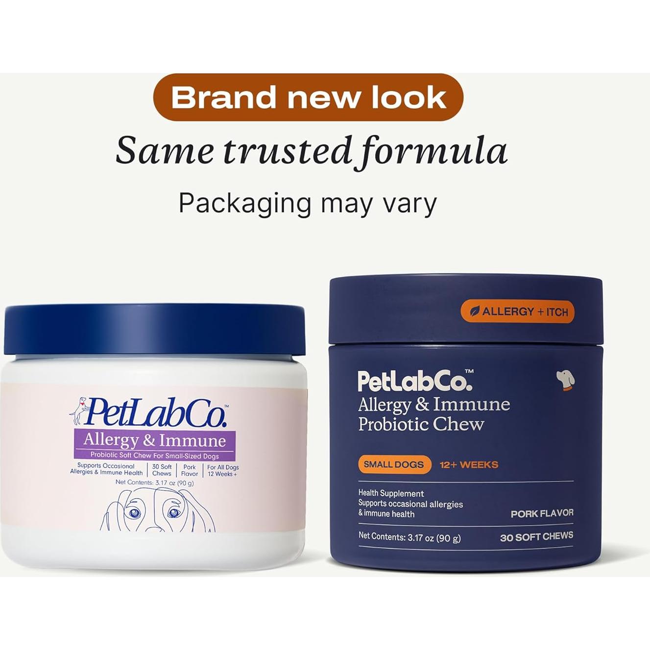 Masticables Probioticos PetLab Co. para Alergias Perros Pequeños - 30 Unidades