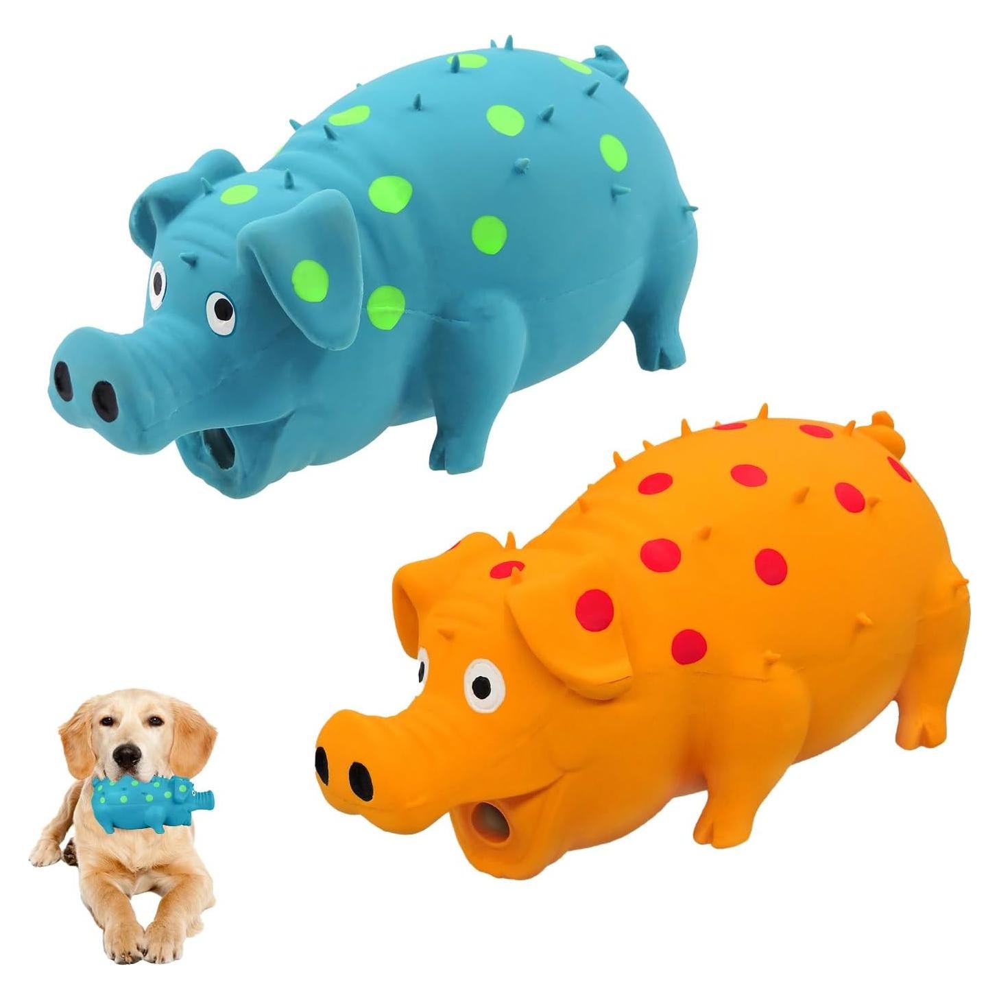 Juguete Squeaky para Perros Andiker 20cm Láttex Oink Cerdo