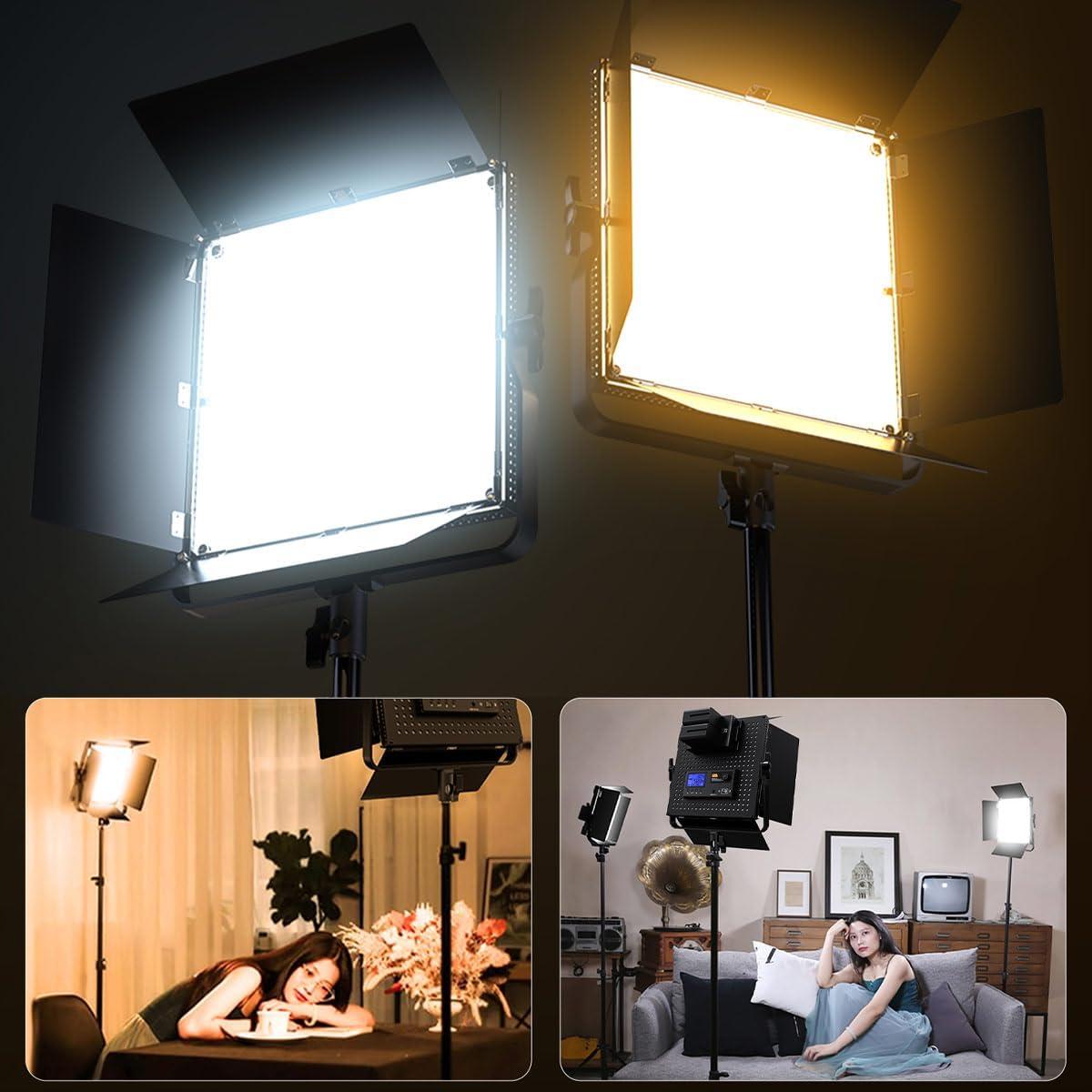 Luz de Panel LED Bi-Color 100W Pixel K90SP Ajustable 3000-8000K