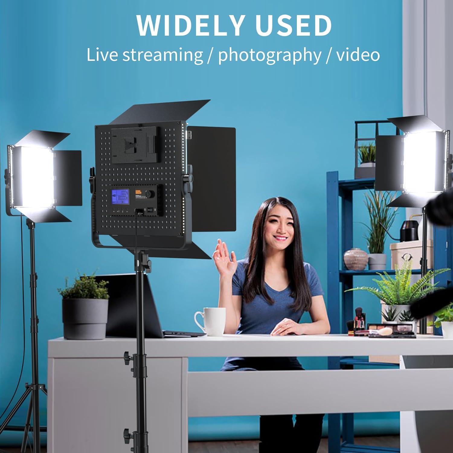 Luz de Panel LED Bi-Color 100W Pixel K90SP Ajustable 3000-8000K