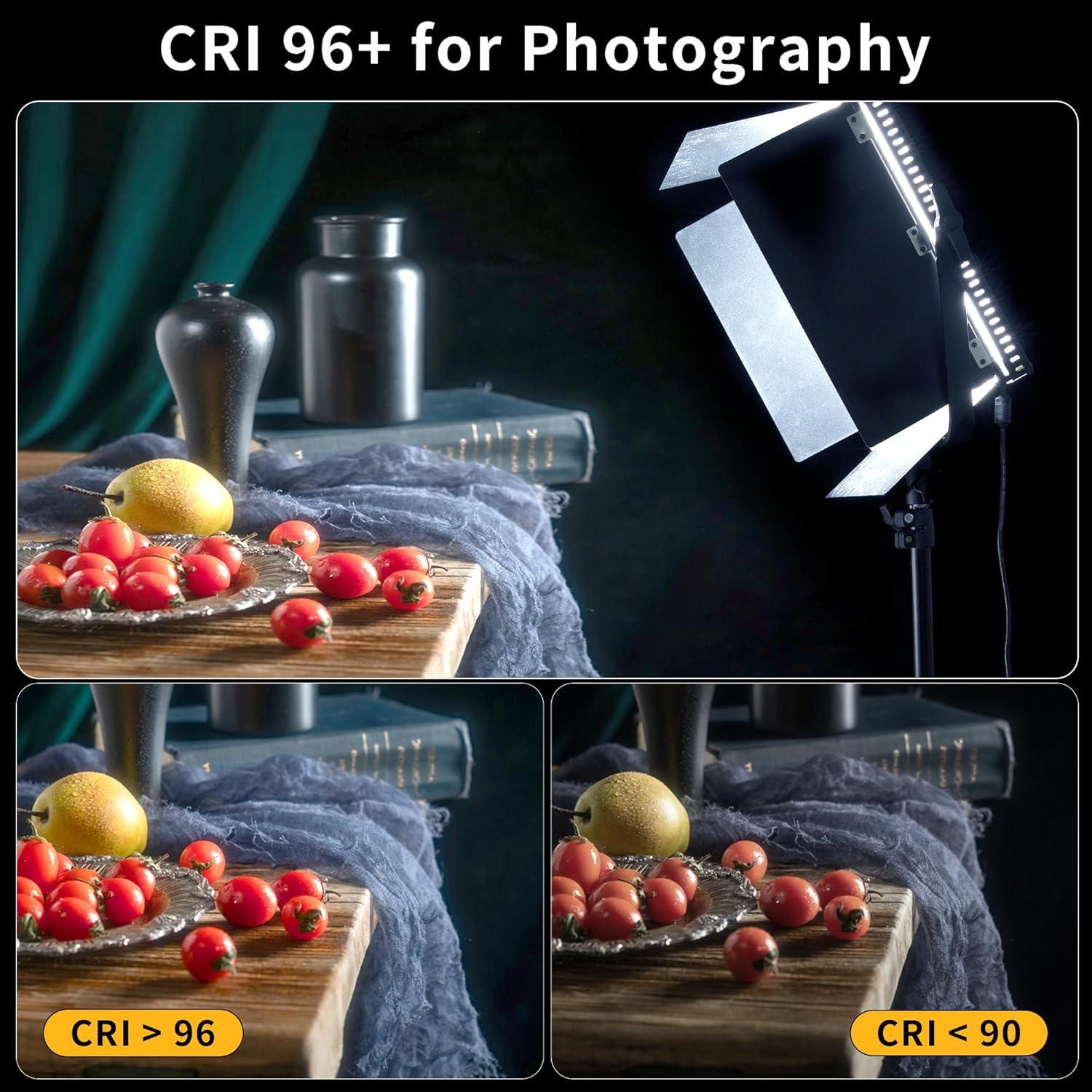 Luz de Panel LED Bi-Color 100W Pixel K90SP Ajustable 3000-8000K