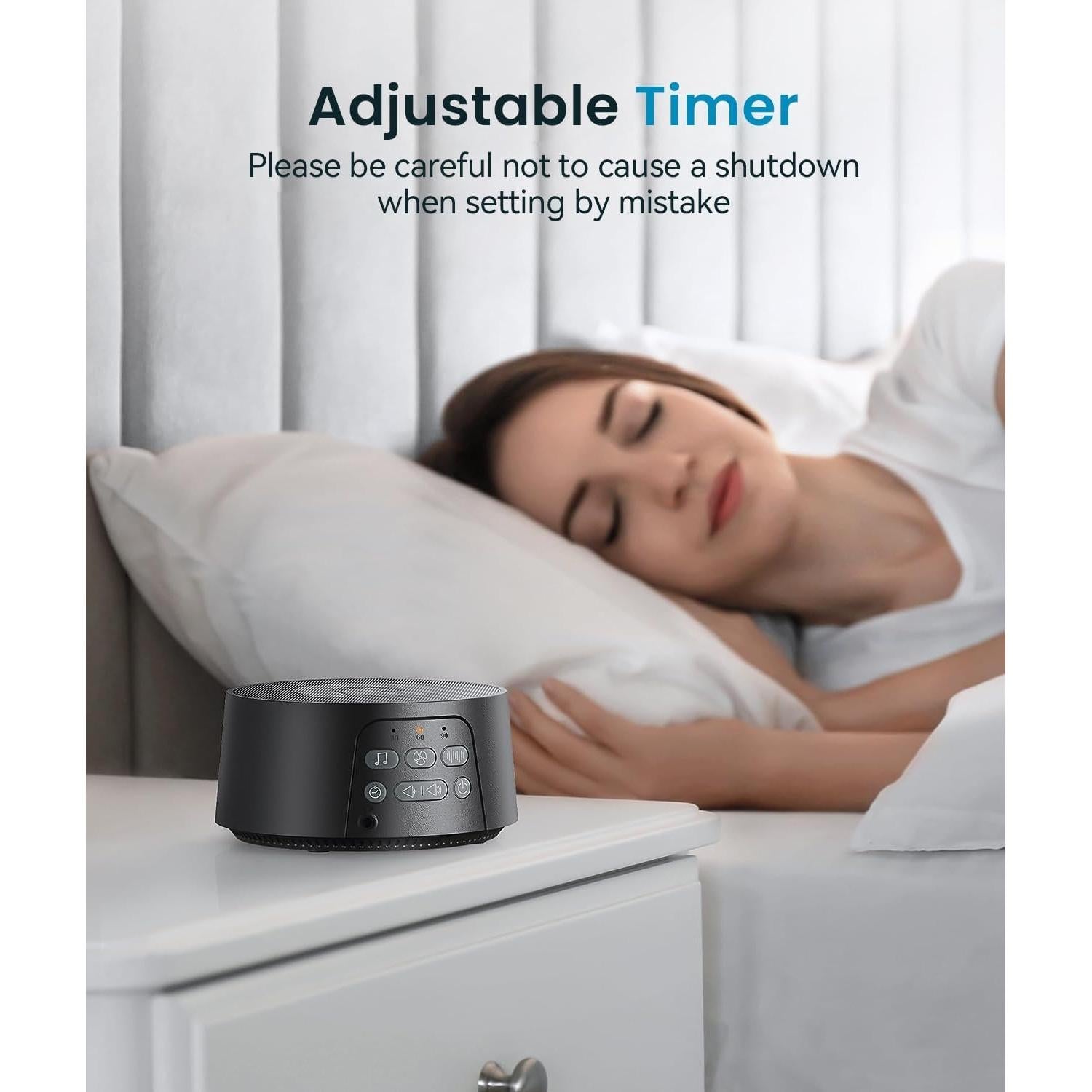 Máquina de Ruido Blanco Dreamegg D3 Pro - Sonidos Naturales y Ventilador