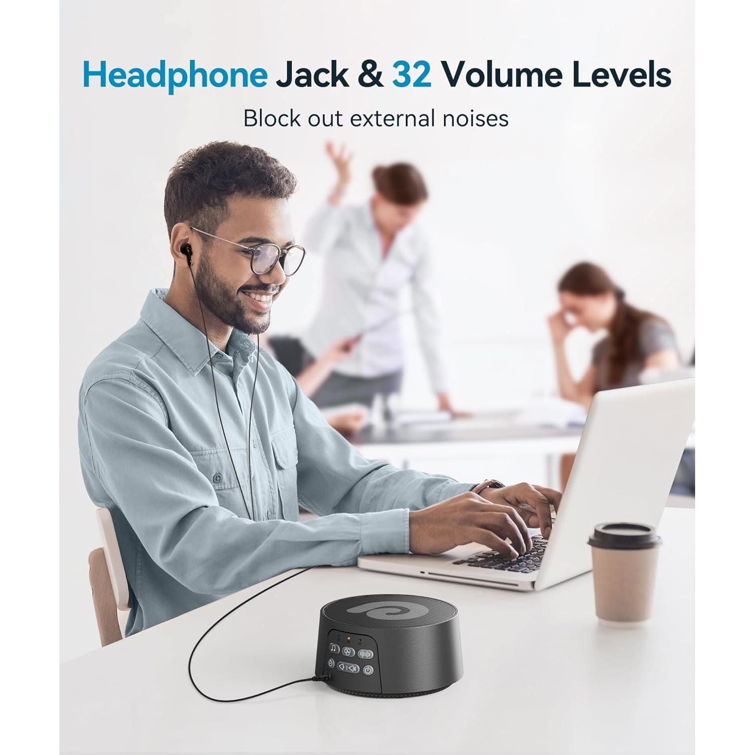 Máquina de Ruido Blanco Dreamegg D3 Pro - Sonidos Naturales y Ventilador