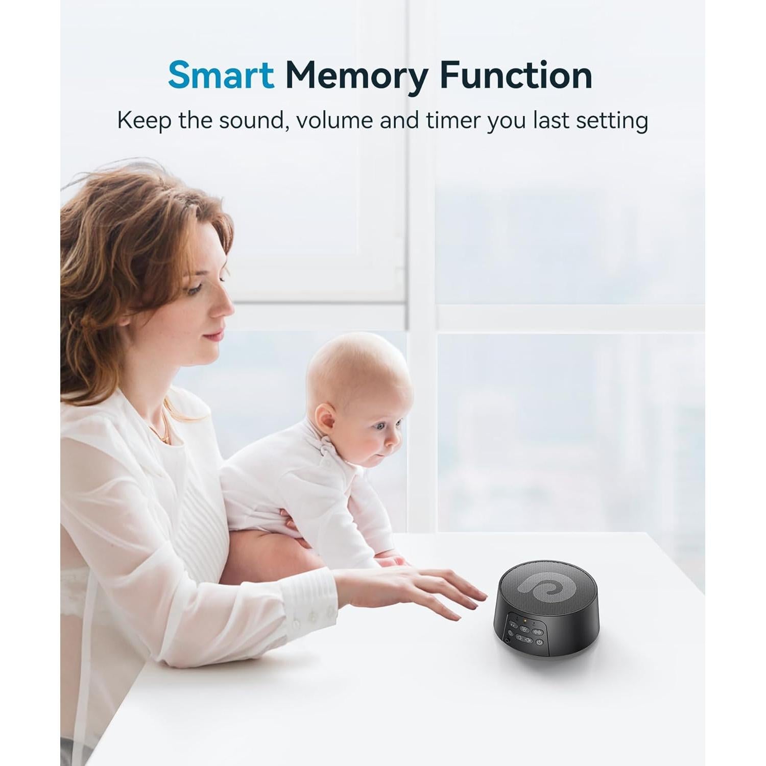 Máquina de Ruido Blanco Dreamegg D3 Pro - Sonidos Naturales y Ventilador