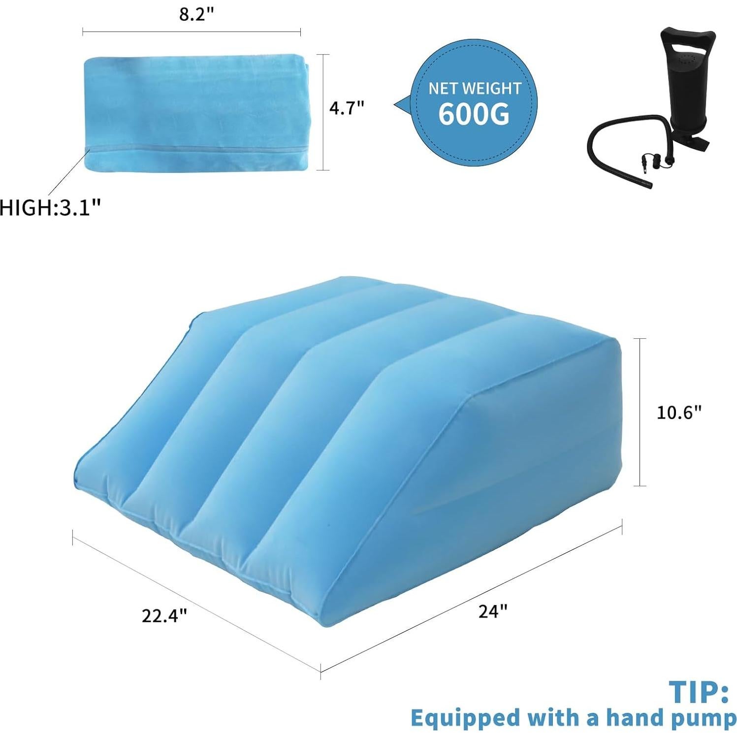 Cuña Inflable para Elevación de Piernas TC LAMROBAM 56.9x61cm