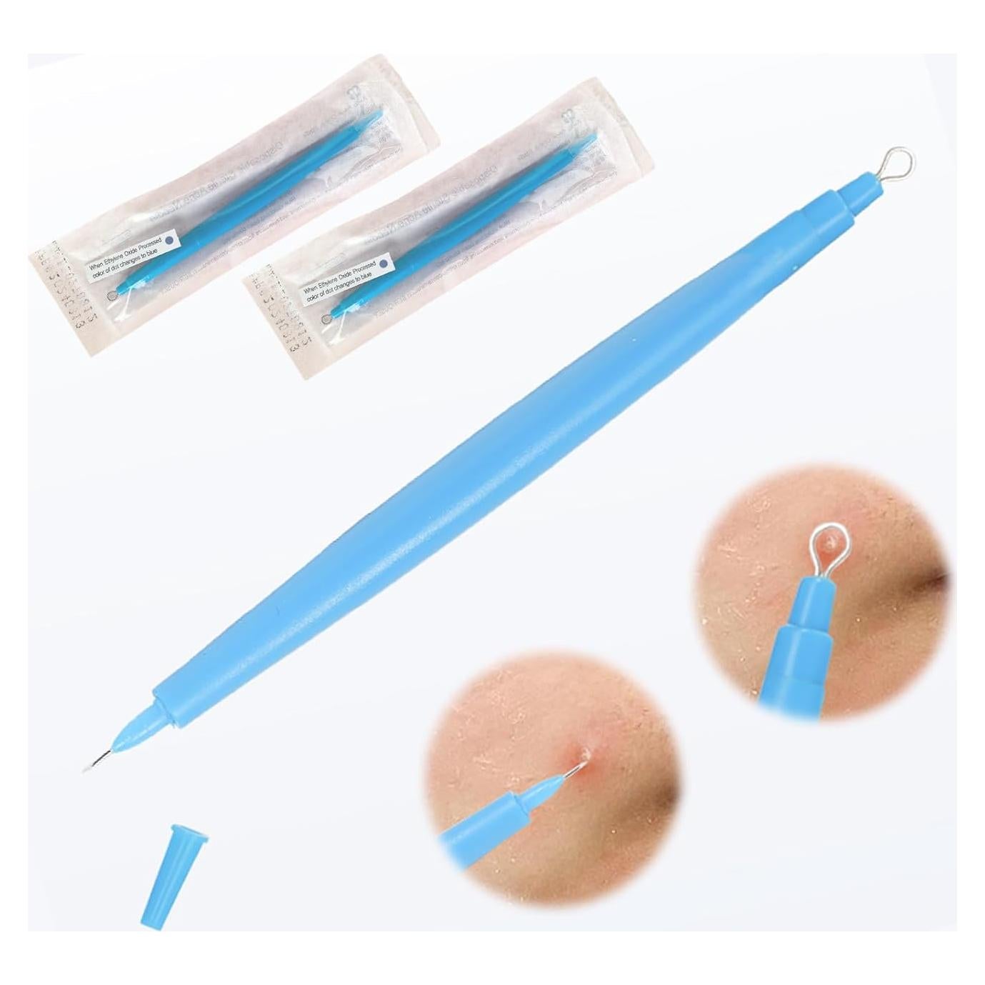 Paquete de 2 Herramientas Desechables Estériles BeiLaiSun para Eliminar Acné