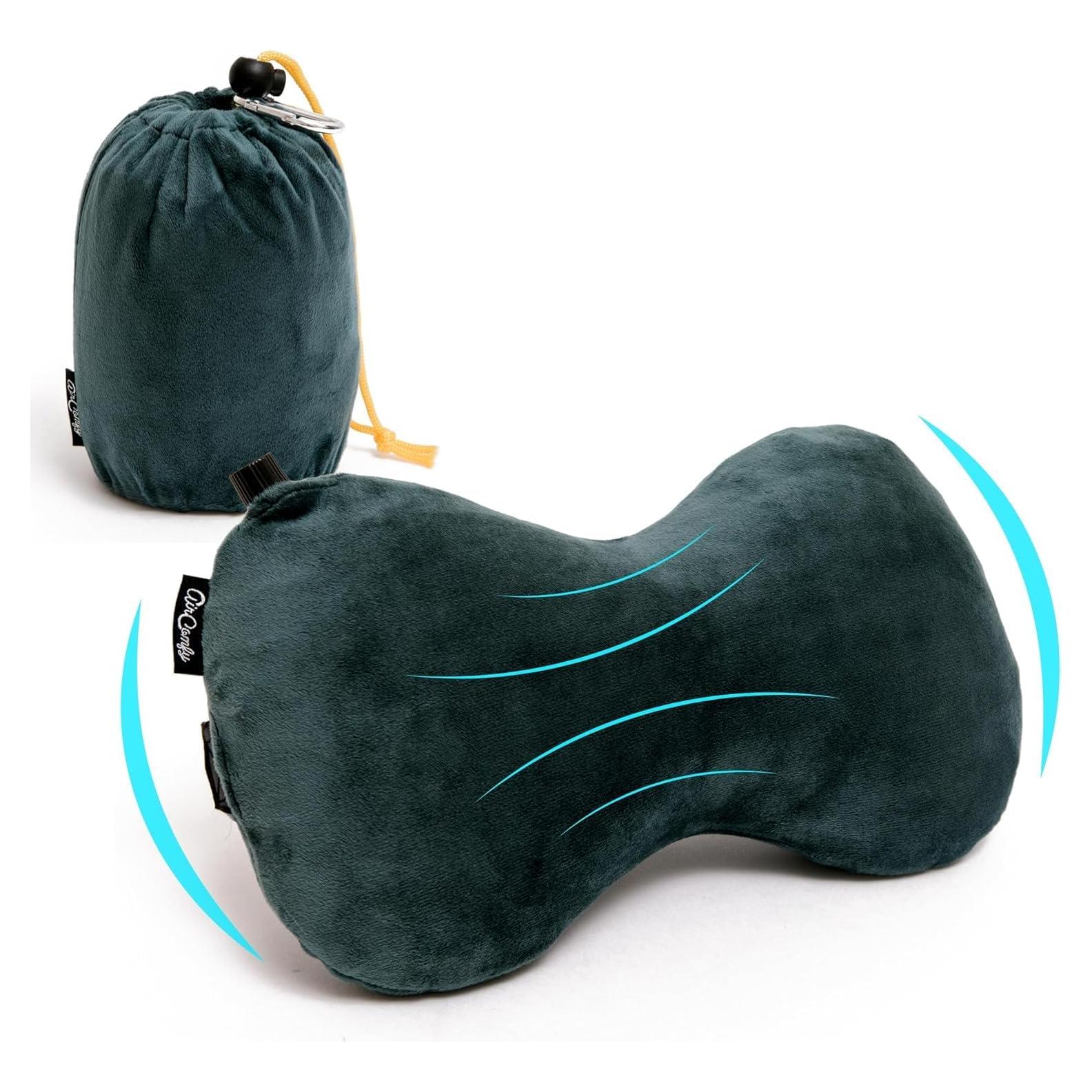 Almohada de Soporte Lumbar AirComfy Ajustable para Viajes