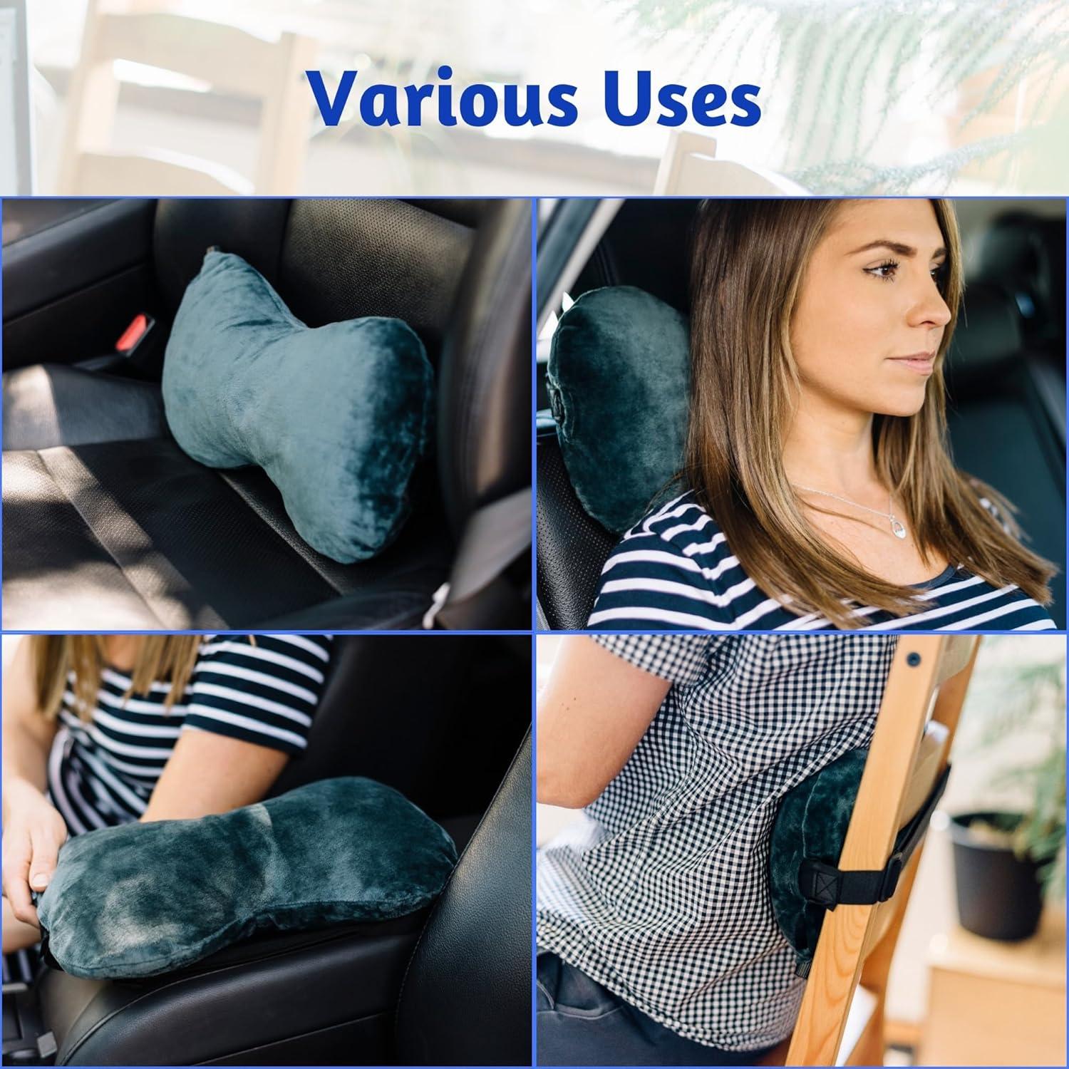 Almohada de Soporte Lumbar AirComfy Ajustable para Viajes