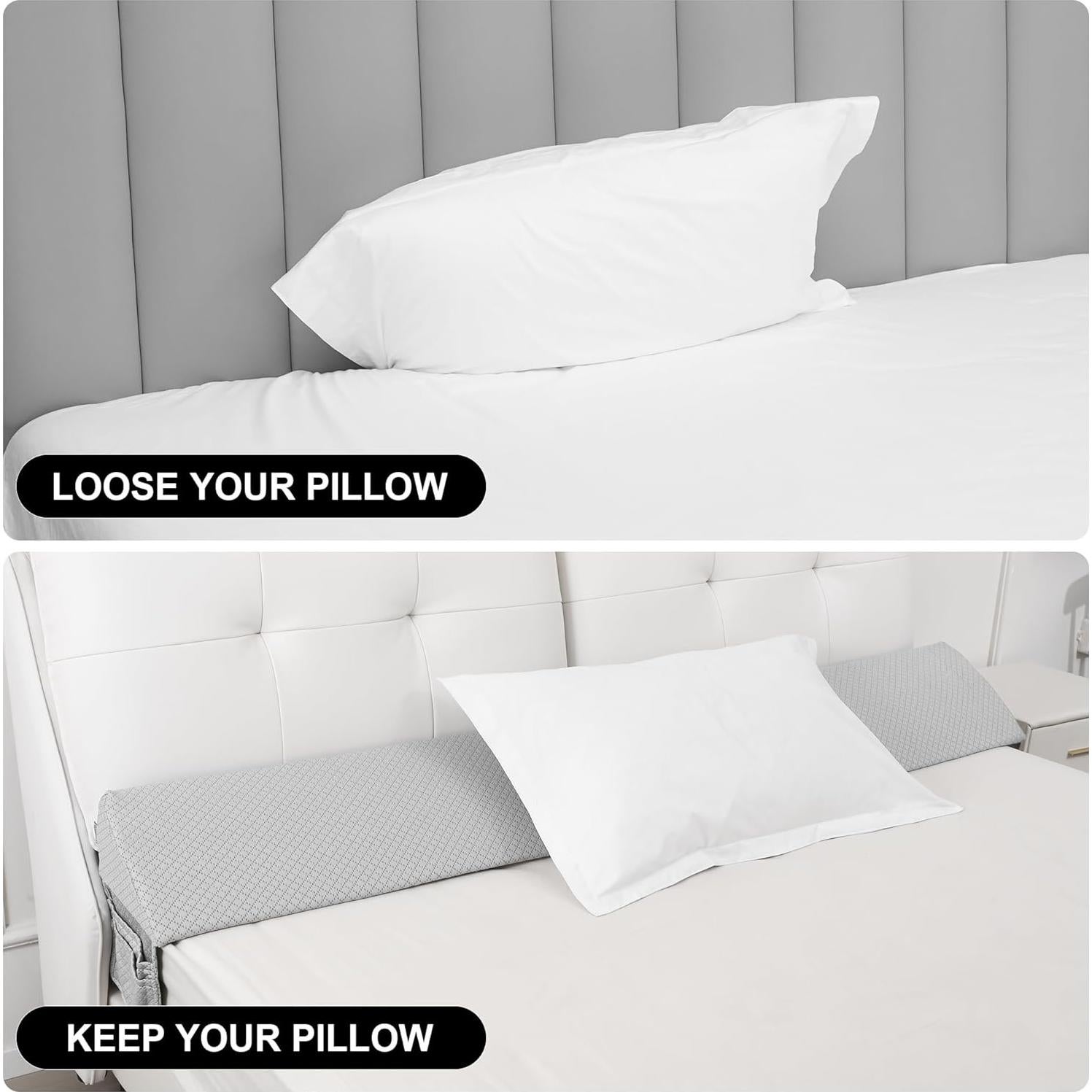 Cojín en Cuña Rormcheny Gris 137x25x15 cm Espuma Viscoelástica