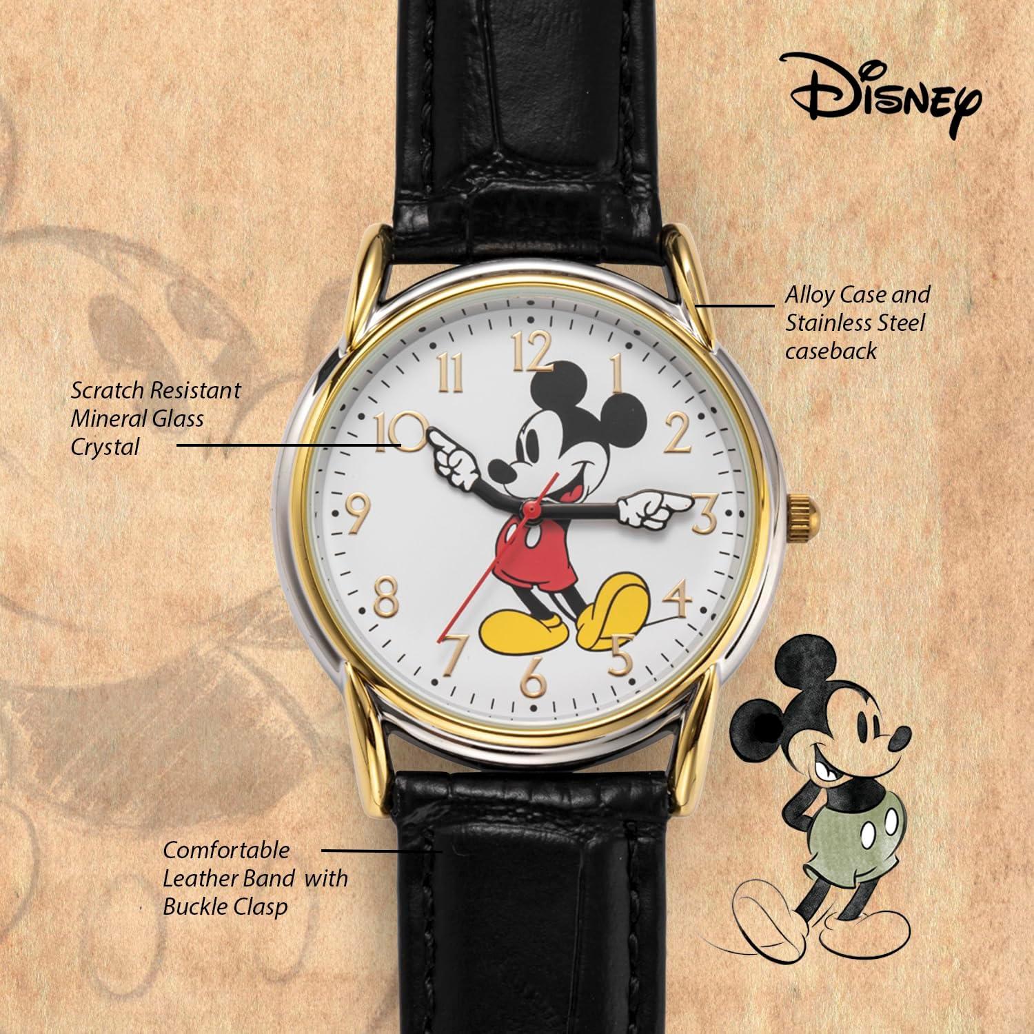Reloj Vintage Mickey Mouse Disney para Mujeres - Caja 28mm