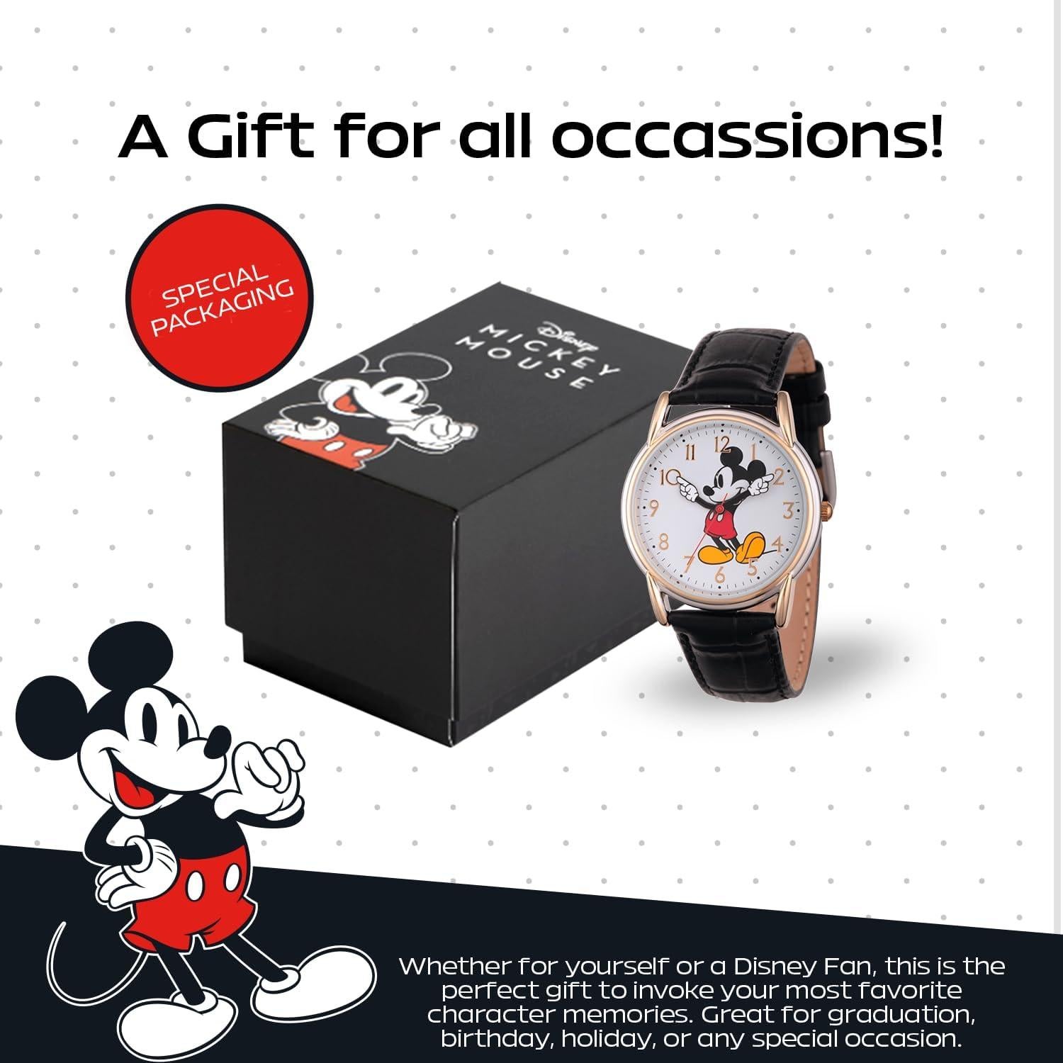 Reloj Vintage Mickey Mouse Disney para Mujeres - Caja 28mm