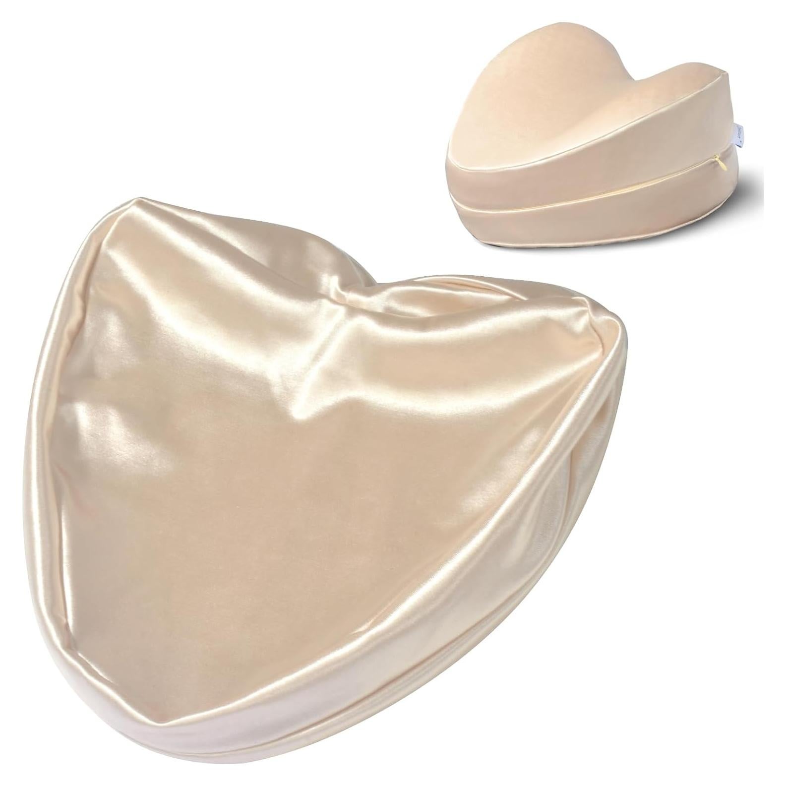 Funda de Almohada para Rodilla Zelimun 25x25x15cm Satén Champán