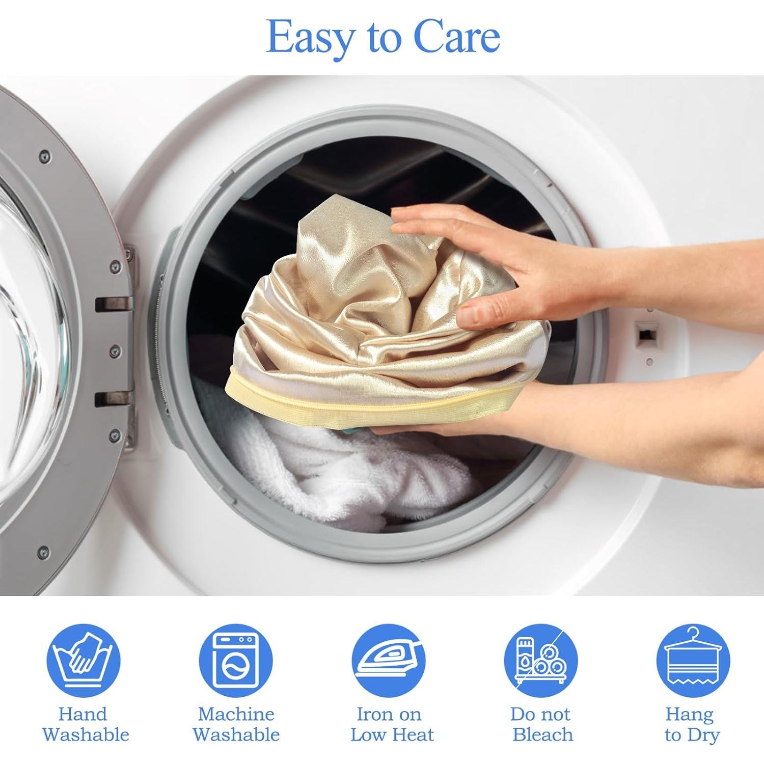 Funda de Almohada para Rodilla Zelimun 25x25x15cm Satén Champán