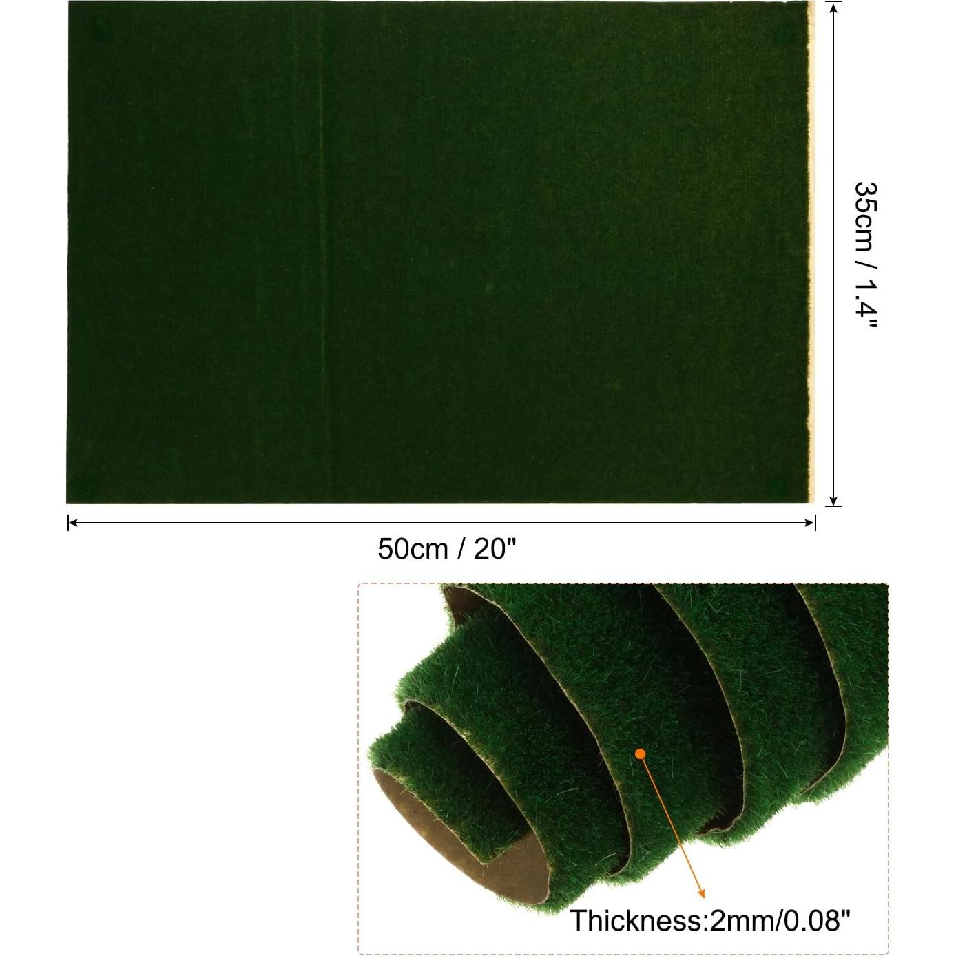 Alfombra de Césped Artificial MECCANIXITY 35x50cm Verde Oscuro