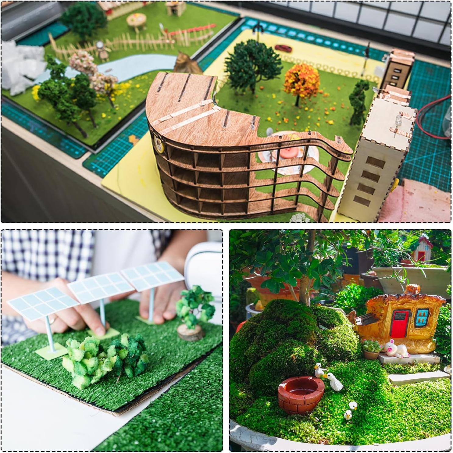 Alfombra de Césped Artificial MECCANIXITY 35x50cm Verde Oscuro