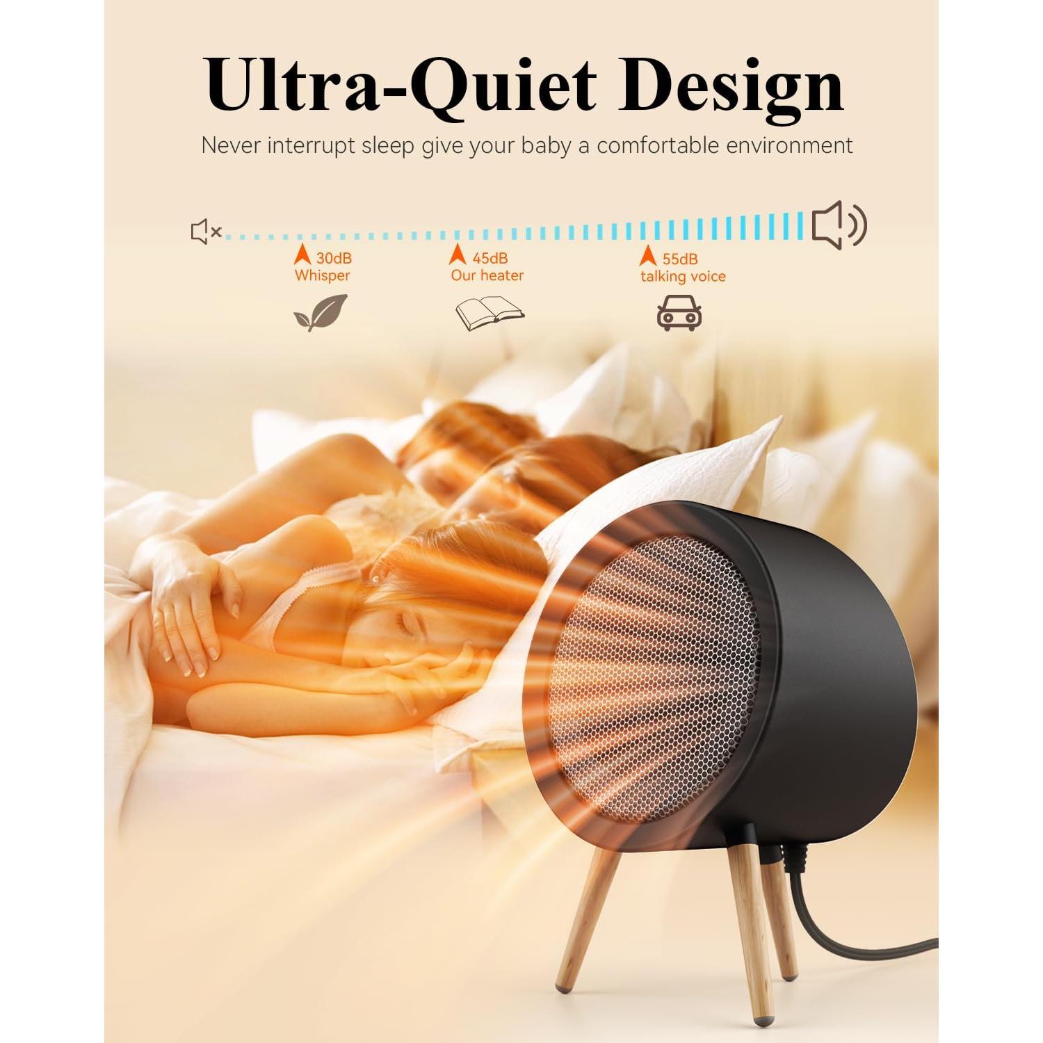 Calentador Eléctrico Gaiatop K-116 Portátil 1000W Negro