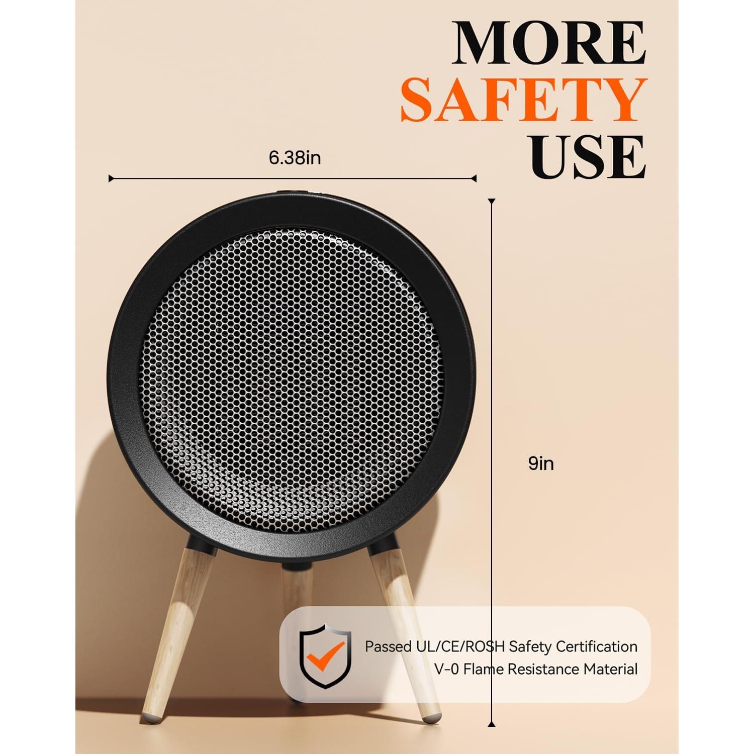 Calentador Eléctrico Gaiatop K-116 Portátil 1000W Negro