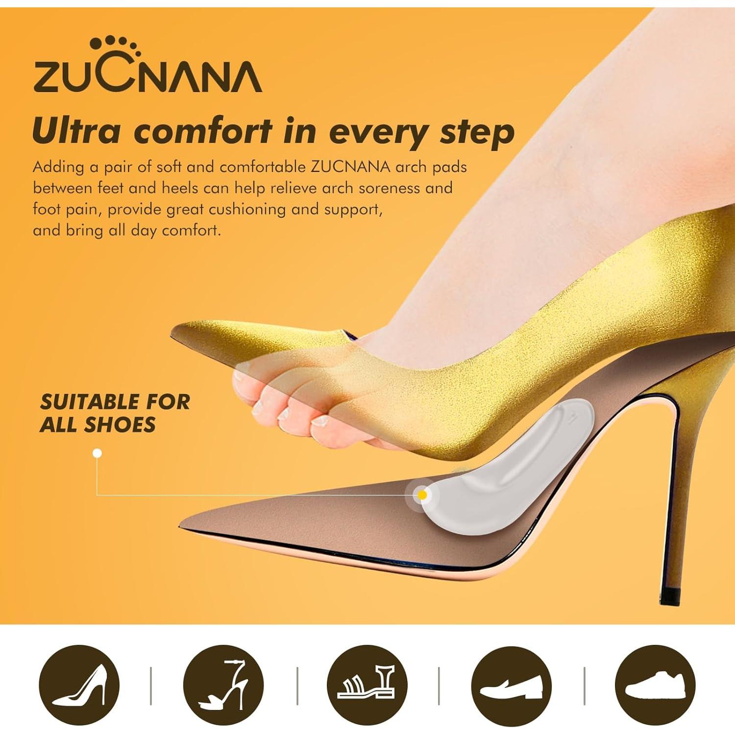 Inserts de Soporte Arqueado BelugaCare - 6 Pares Gel Transparente