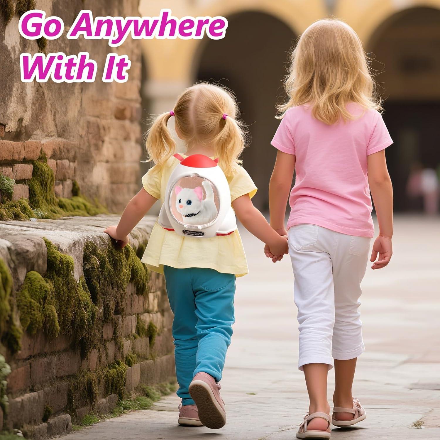 Gato de Peluche Interactivo WorWoder - Gatito Mecánico Blanco