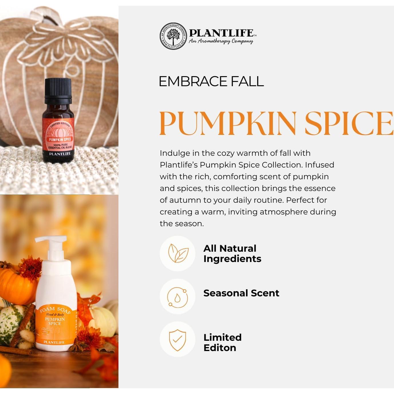 Aceite Esencial de Aromaterapia Especias de Calabaza Plantlife 10 ml