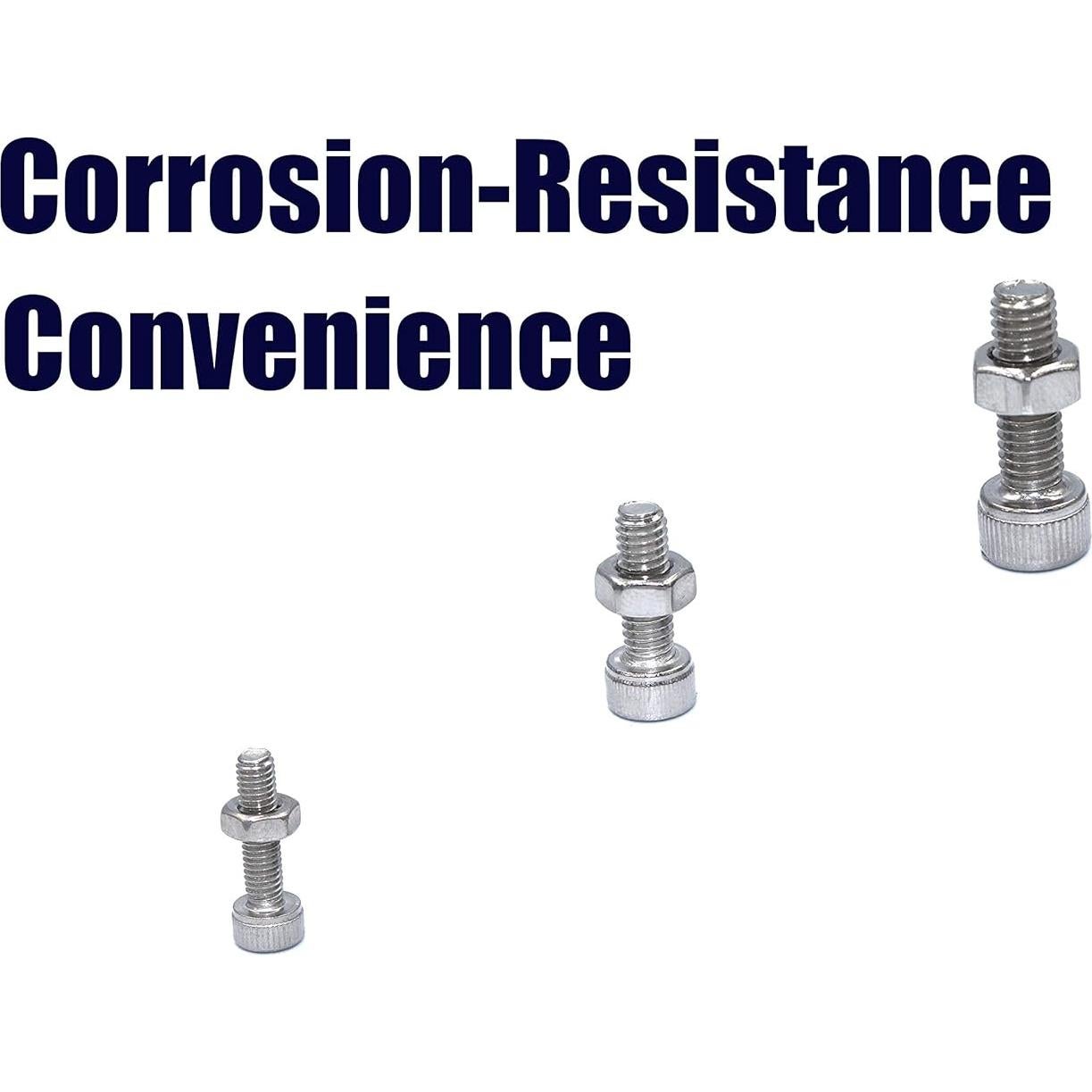 Juego de 200 Piezas Tornillos y Tuercas M3 Acero Inoxidable 304