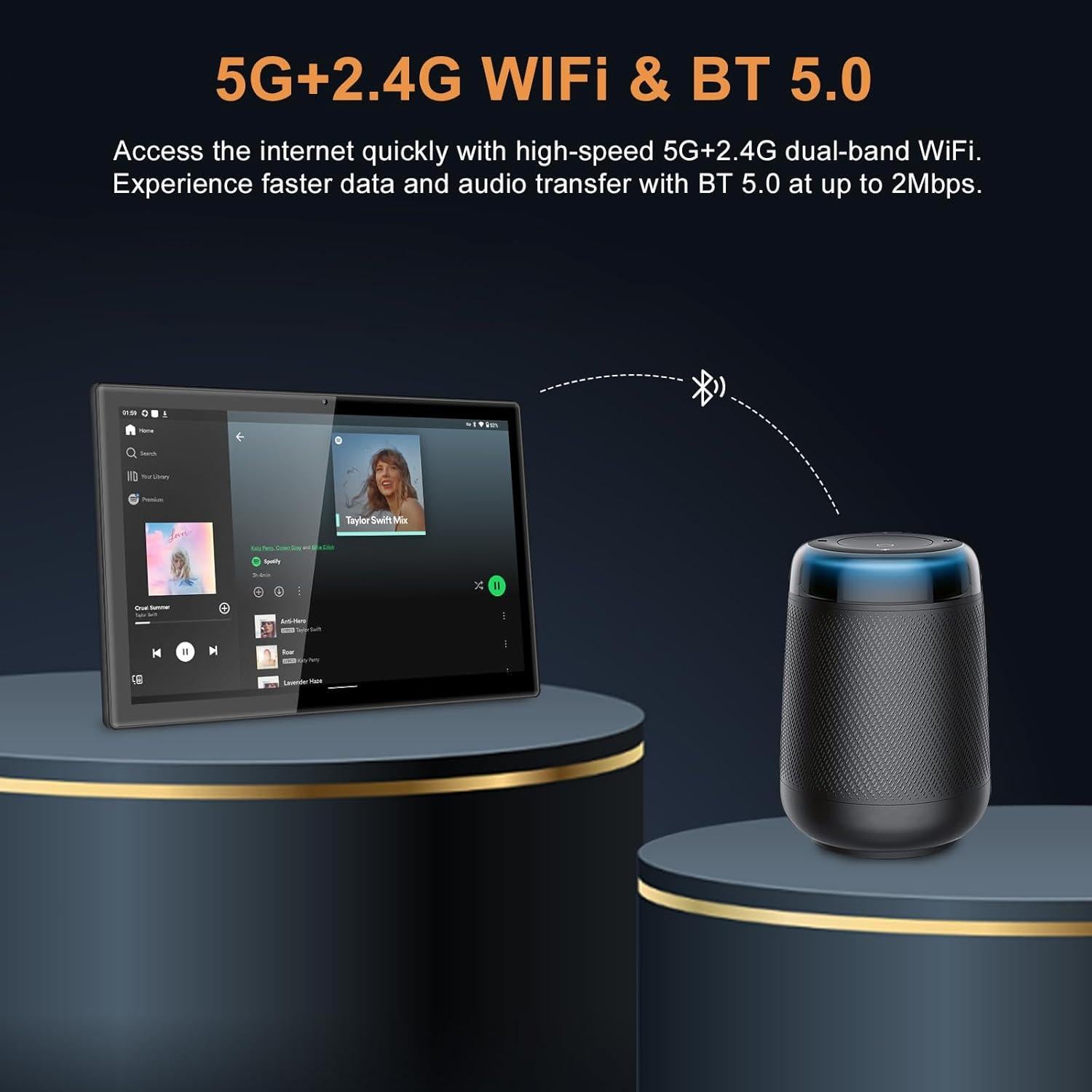 Tableta Android 13 YYSWIE CT1001 10.1" 8GB RAM 64GB