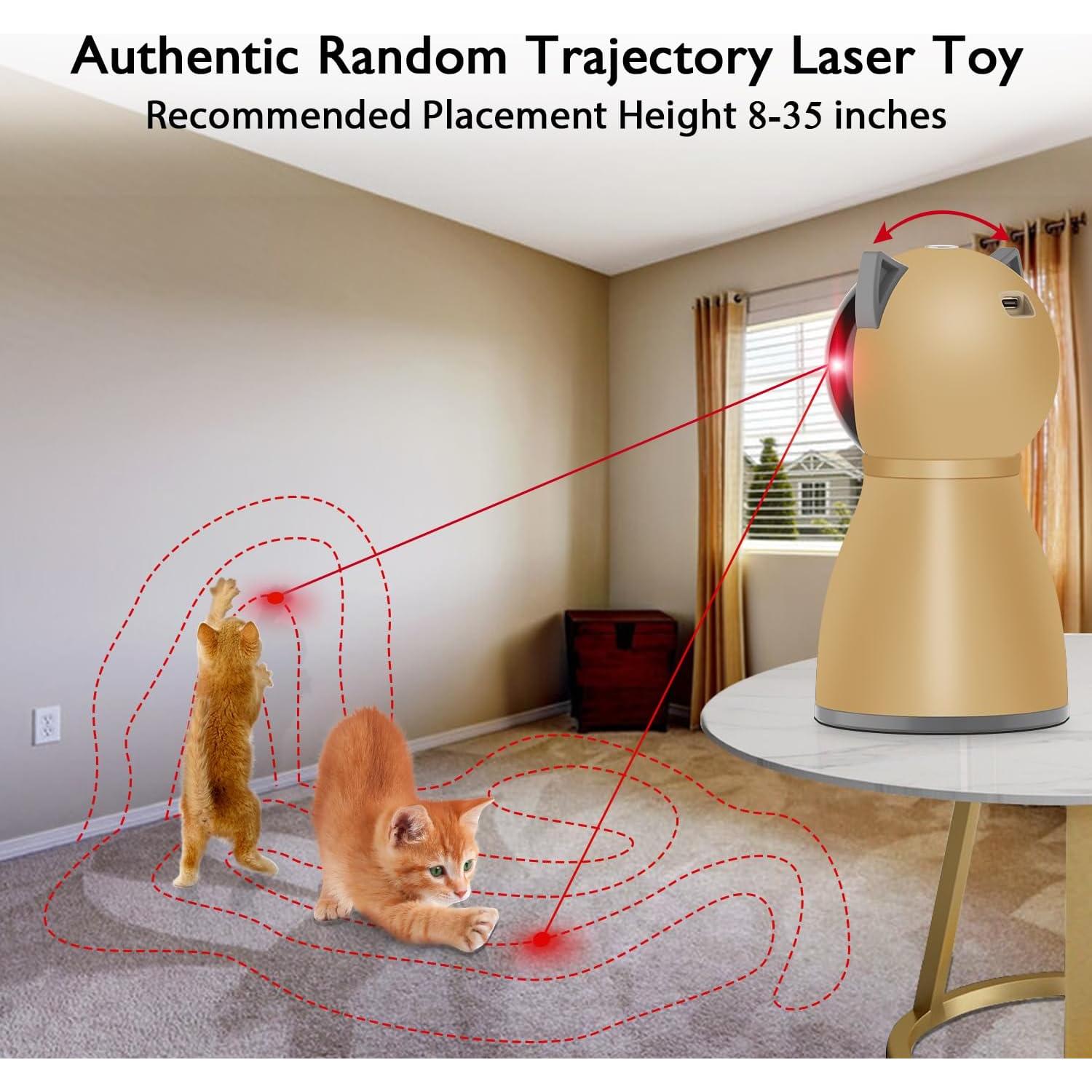 Juguete láser automático para gatos Valonii - Recargable y ajustable