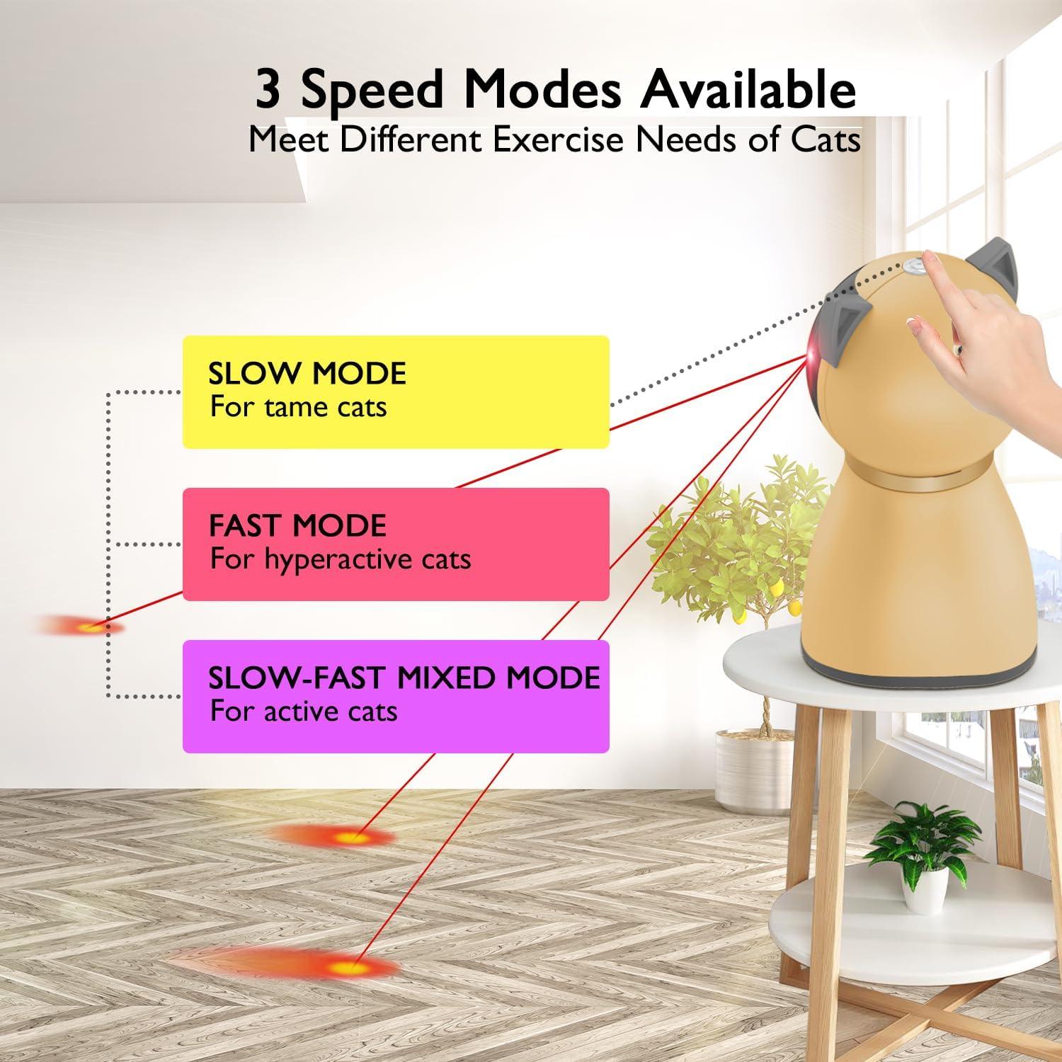 Juguete láser automático para gatos Valonii - Recargable y ajustable